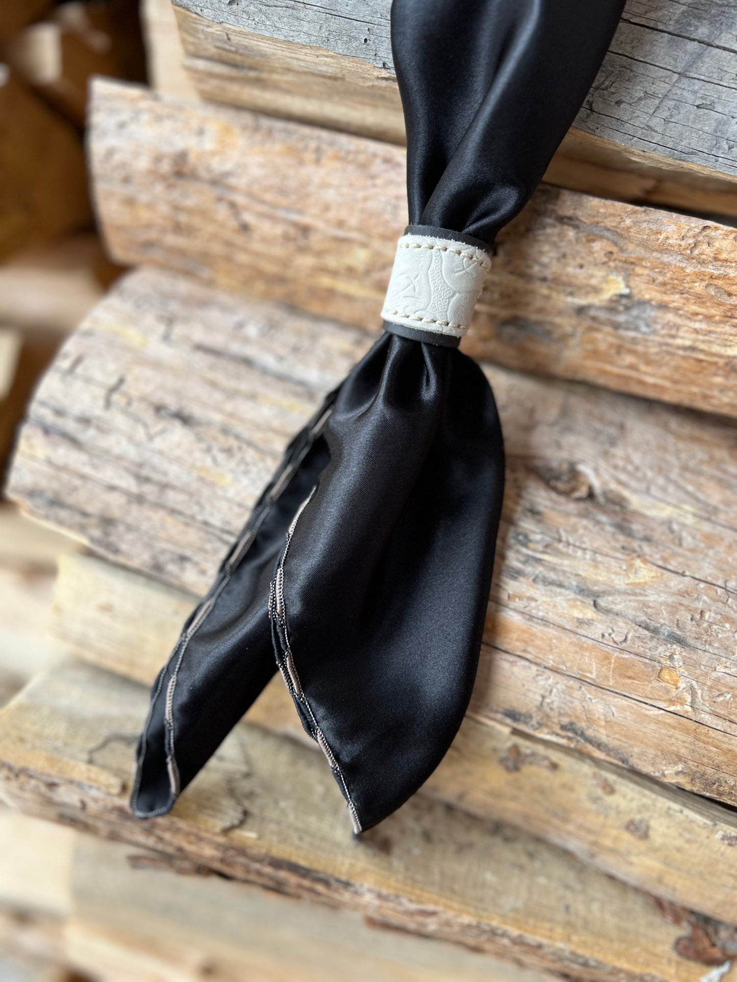 Leather Slide for Wild Rag/Scarf