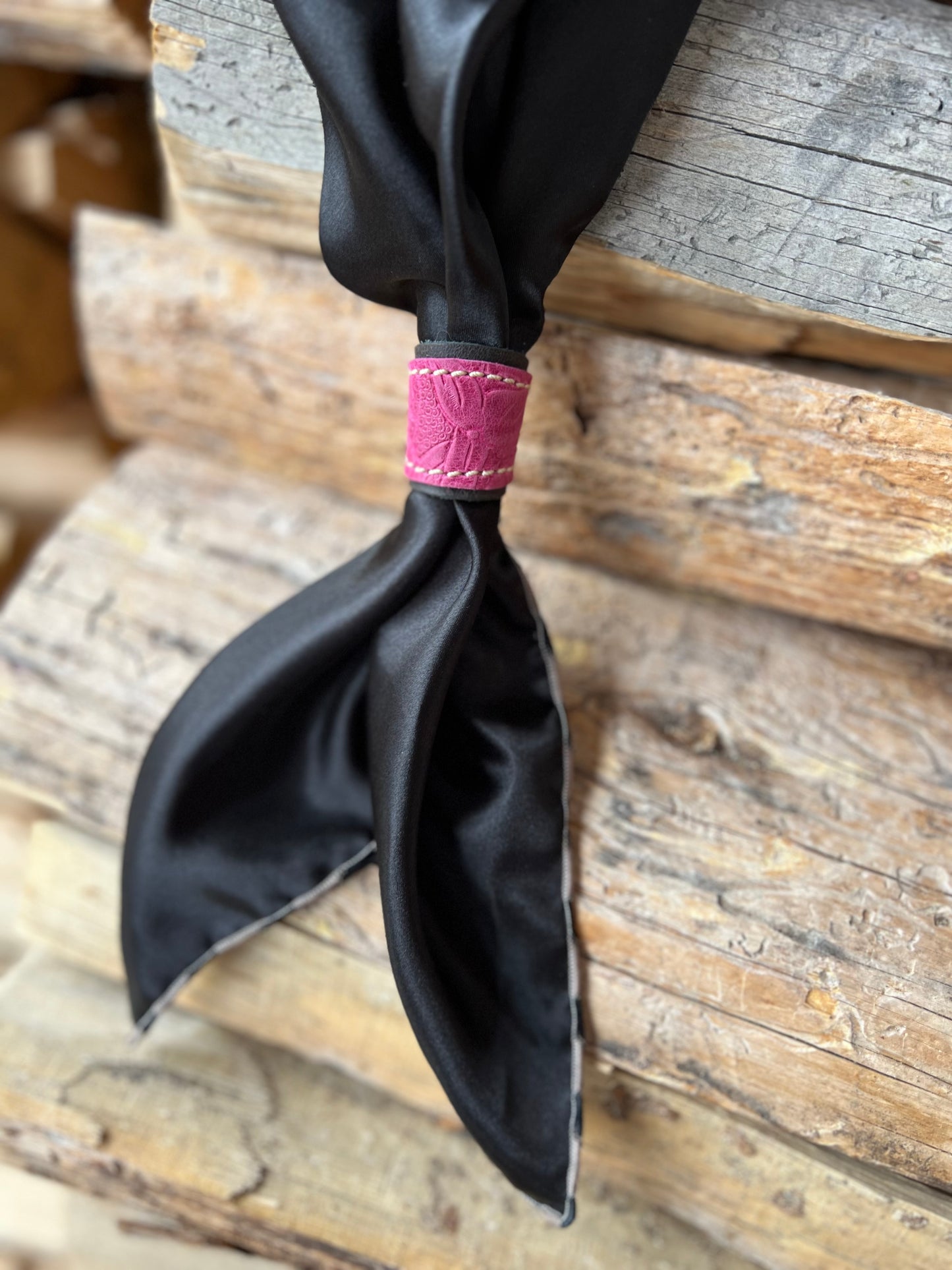 Leather Slide for Wild Rag/Scarf