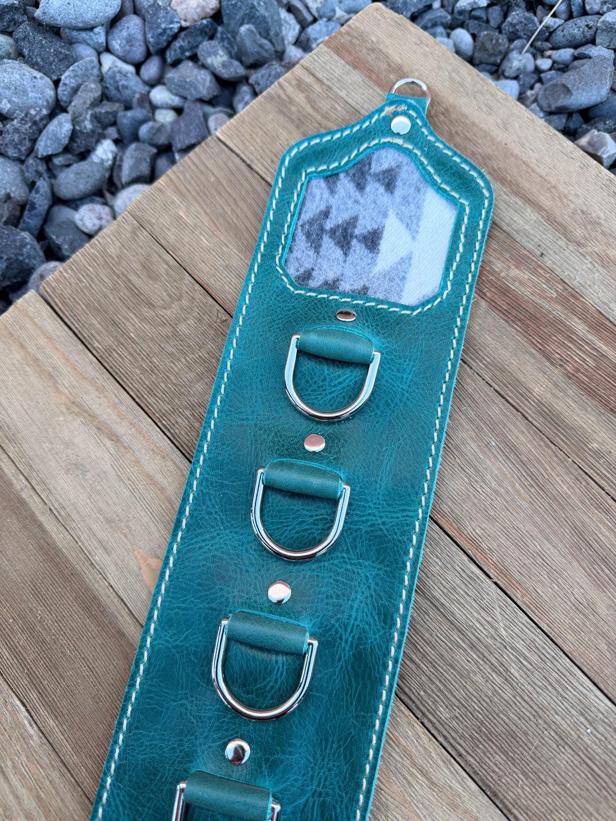 5 Ring Leather Wild Rag Holder