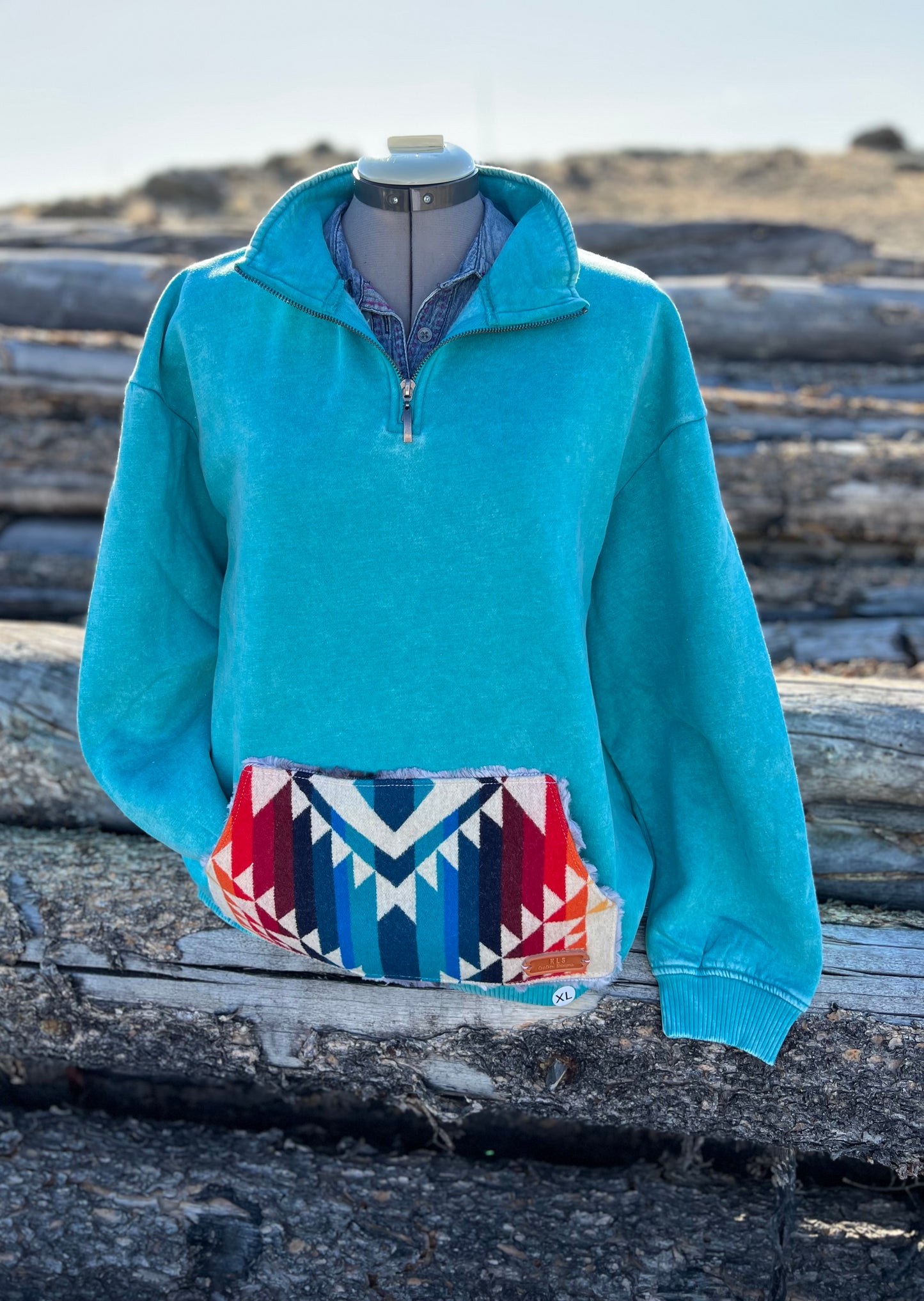 1/4 Zip Sweatshirt - 1X