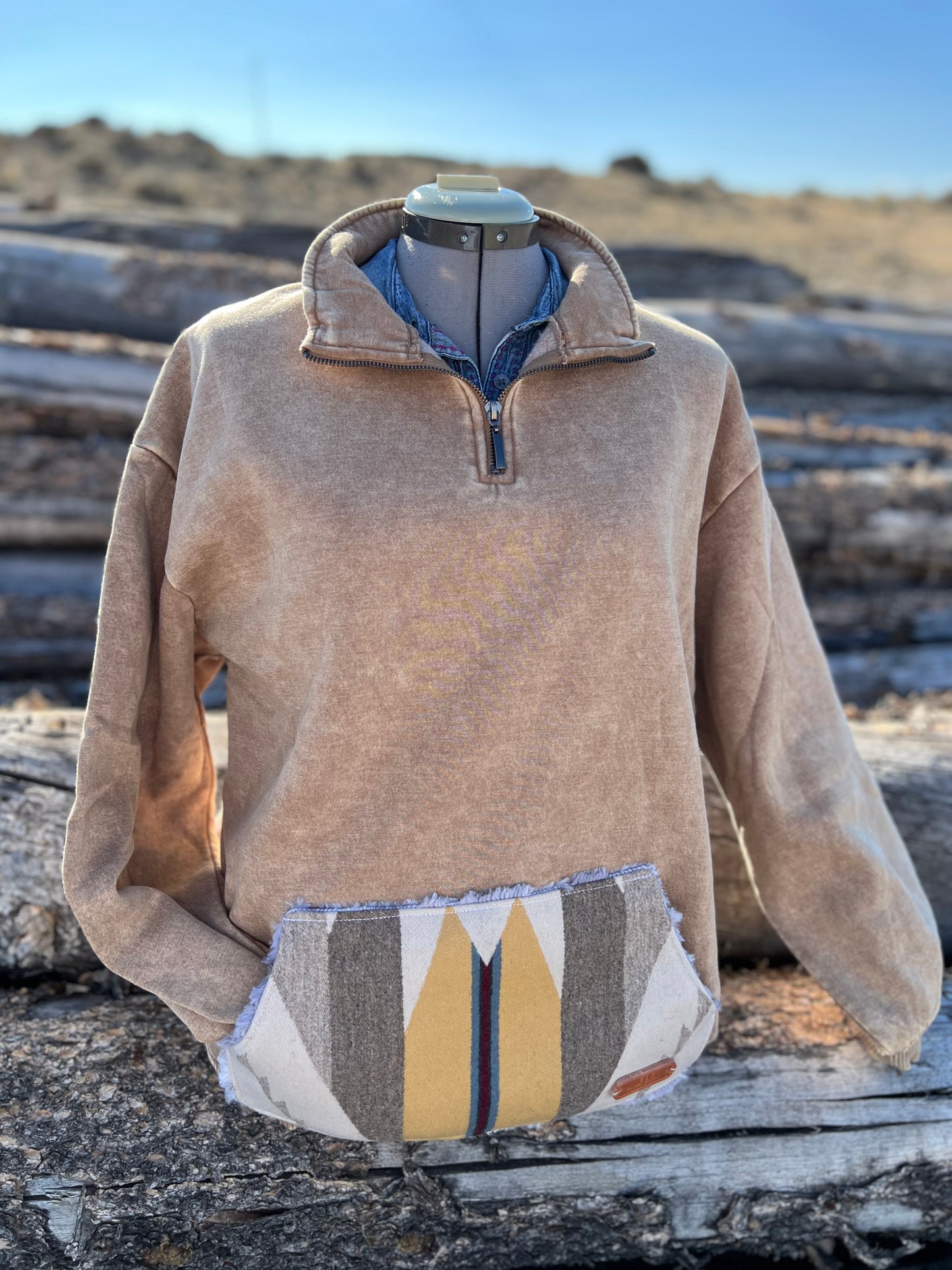 1/4 Zip Sweatshirt - 1X