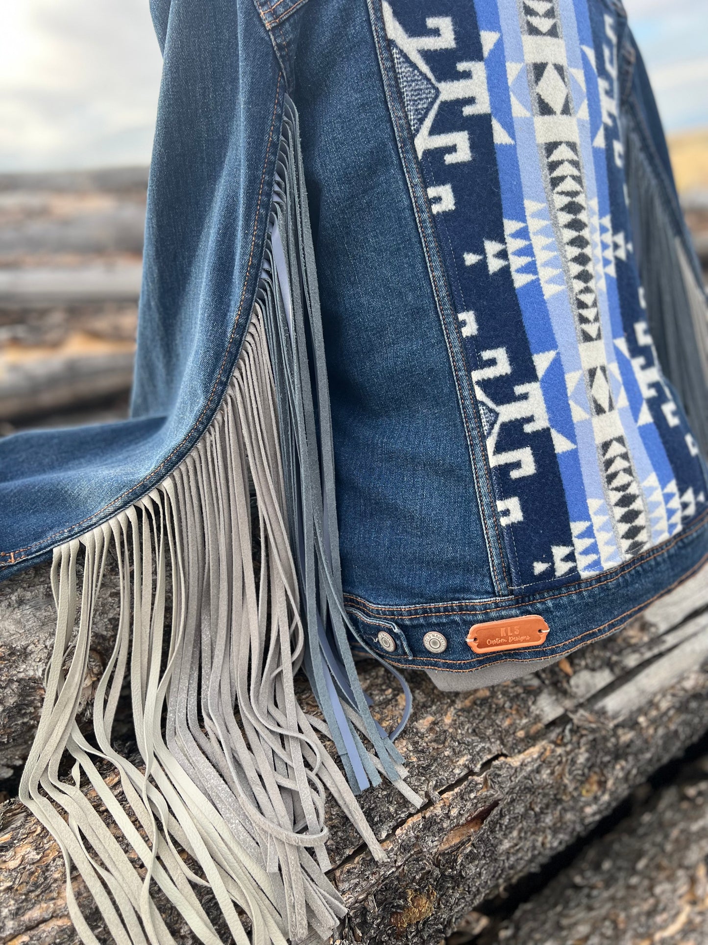Fringe Jacket with Pendleton ~Ladies XL