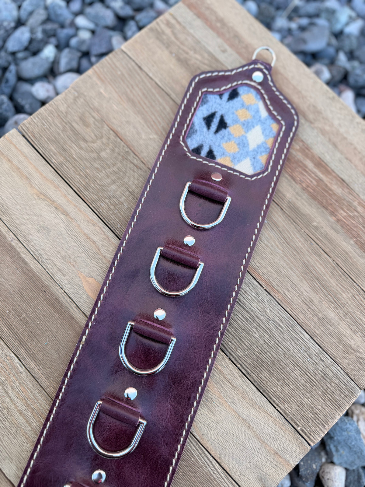 5 Ring Leather Wild Rag Holder
