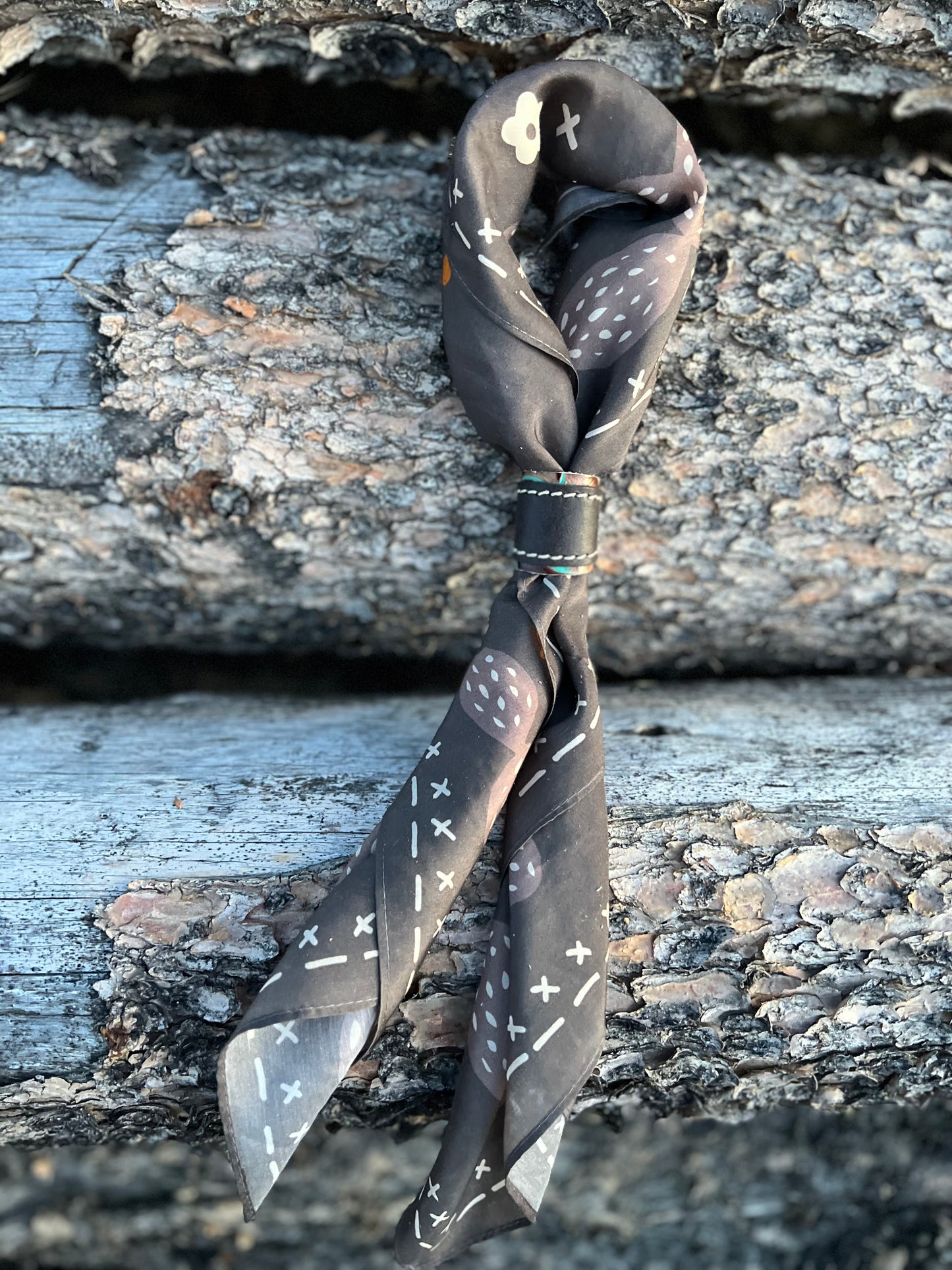 Leather Slide for Wild Rag/Scarf