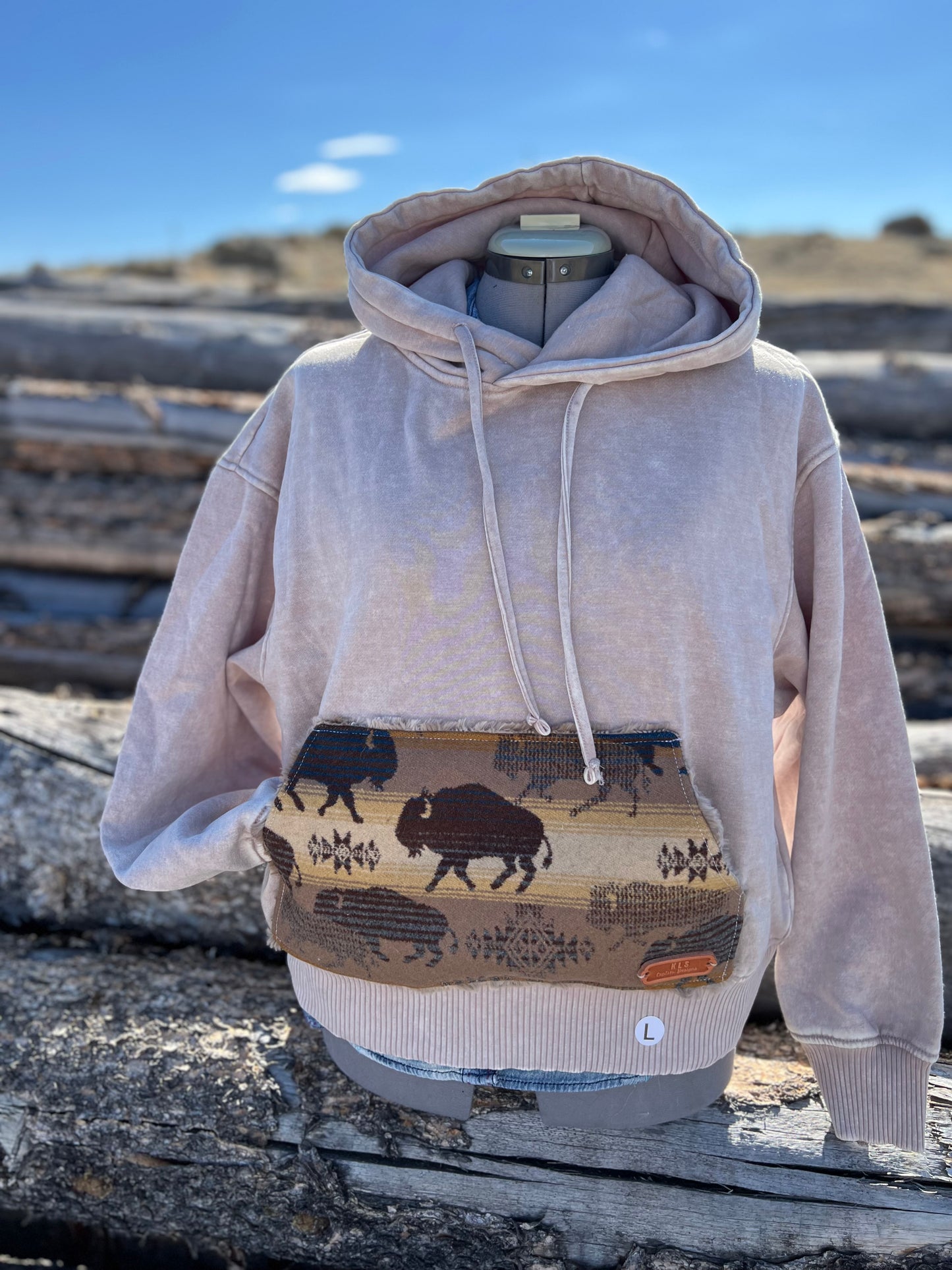 CROP Hoodie Sweatshirt - Large
