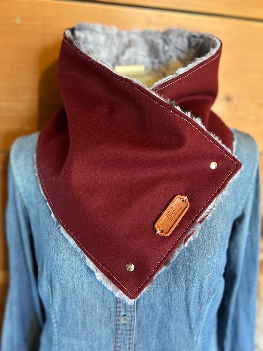 Neck Cowl - Burgundy