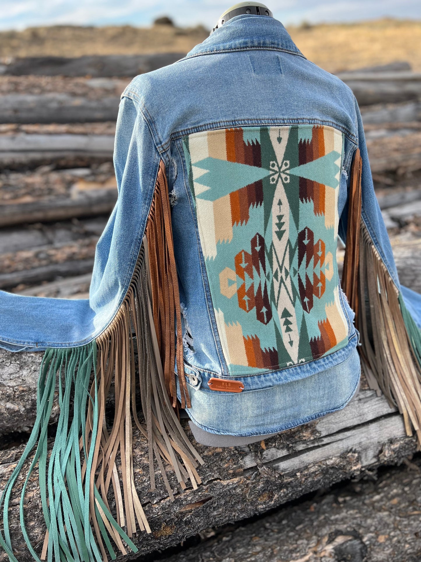 Fringe Jacket with Pendleton ~Ladies M