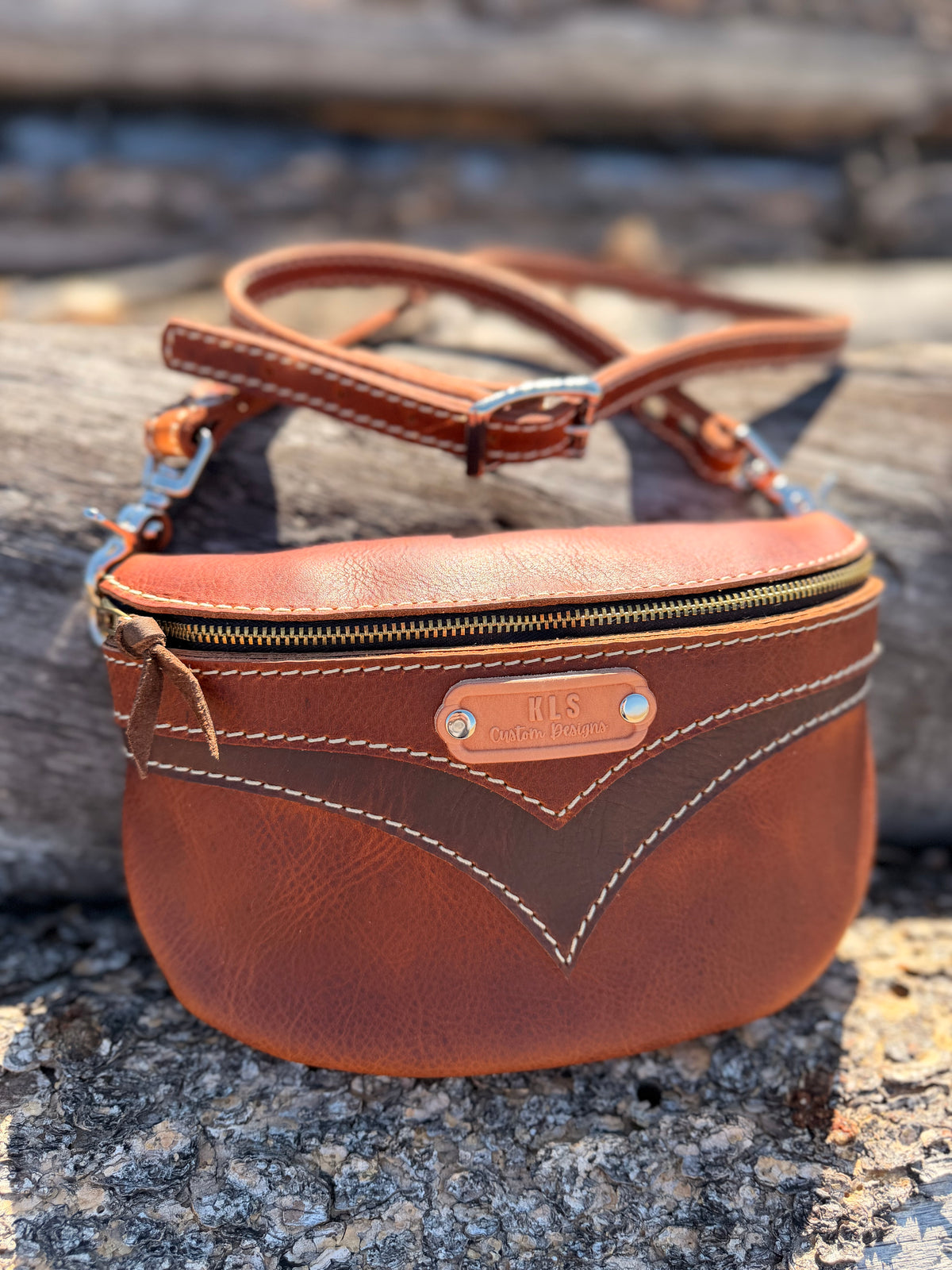 Bison Sling Bag + Leather Strap