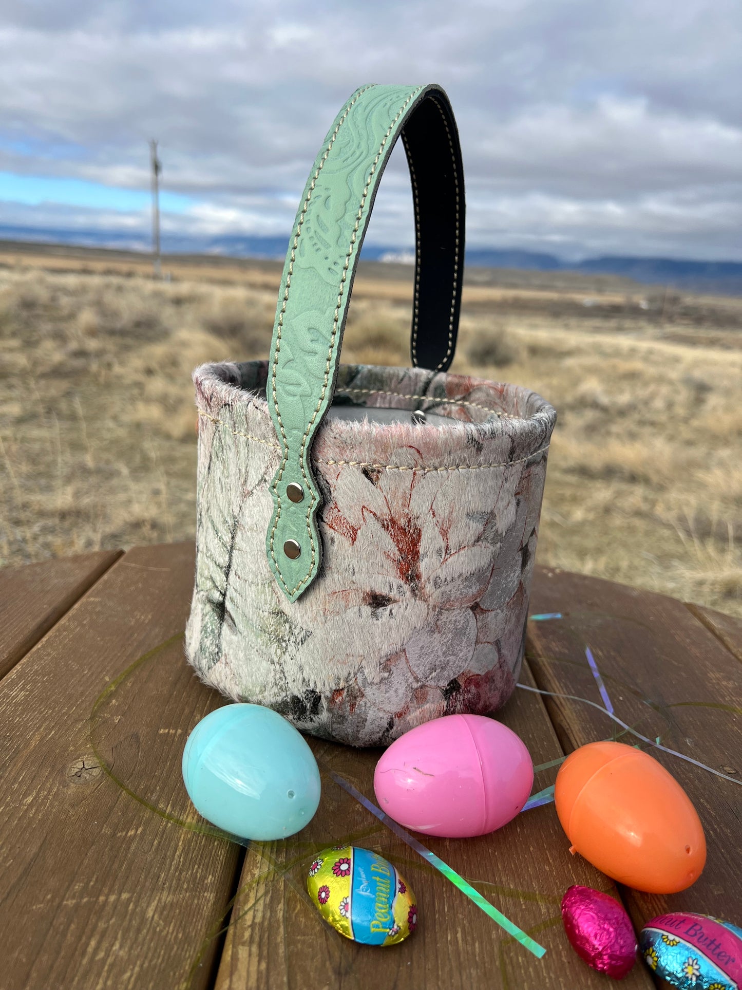 Leather Basket - Mini Size