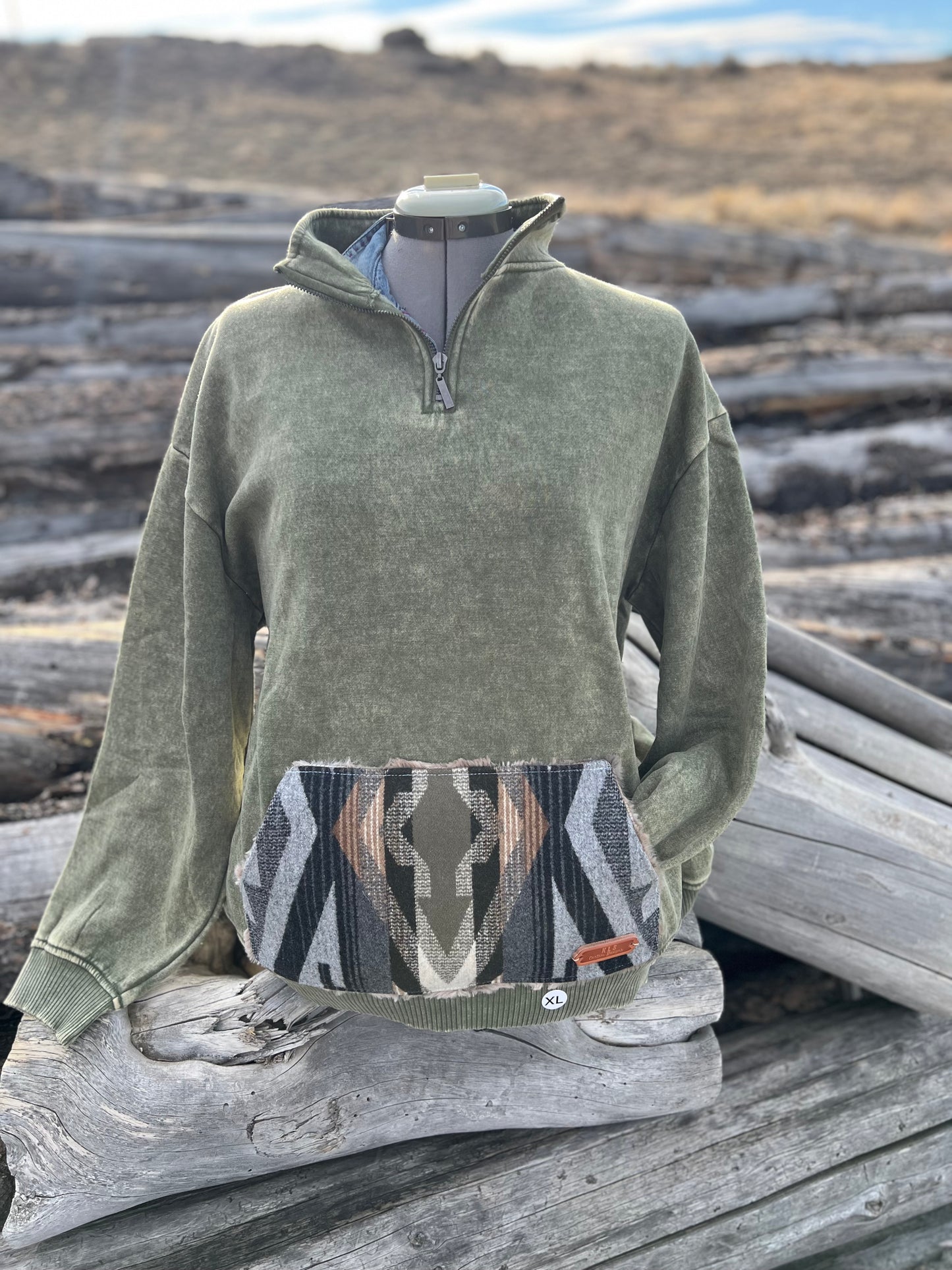 1/4 Zip Sweatshirt - 1X