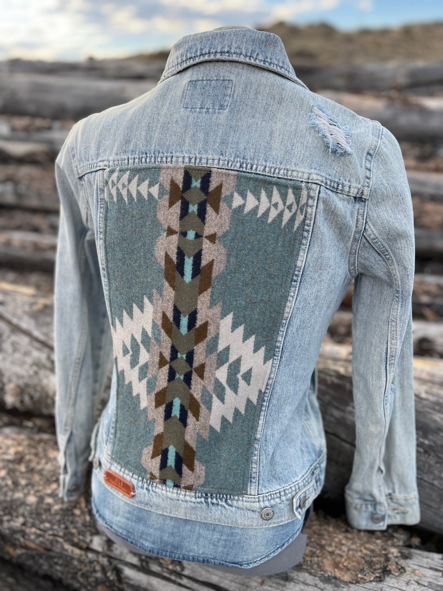Jean Jacket with Pendleton ~Ladies M