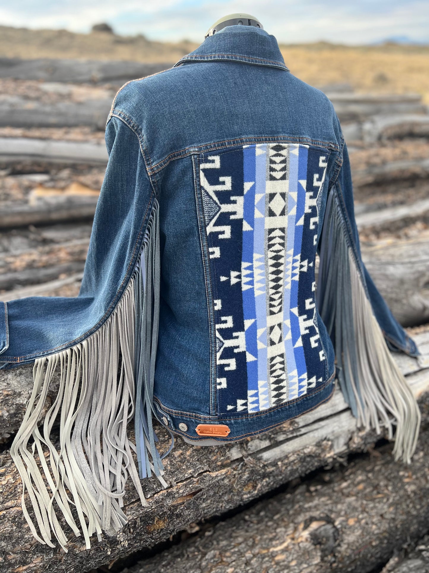 Fringe Jacket with Pendleton ~Ladies XL