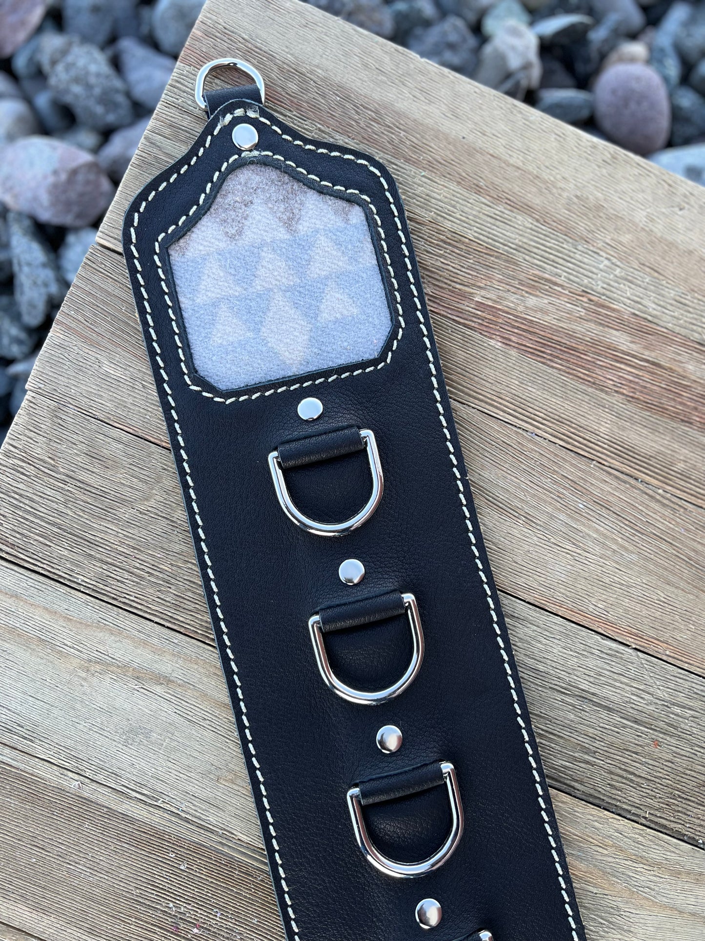 5 Ring Leather Wild Rag Holder