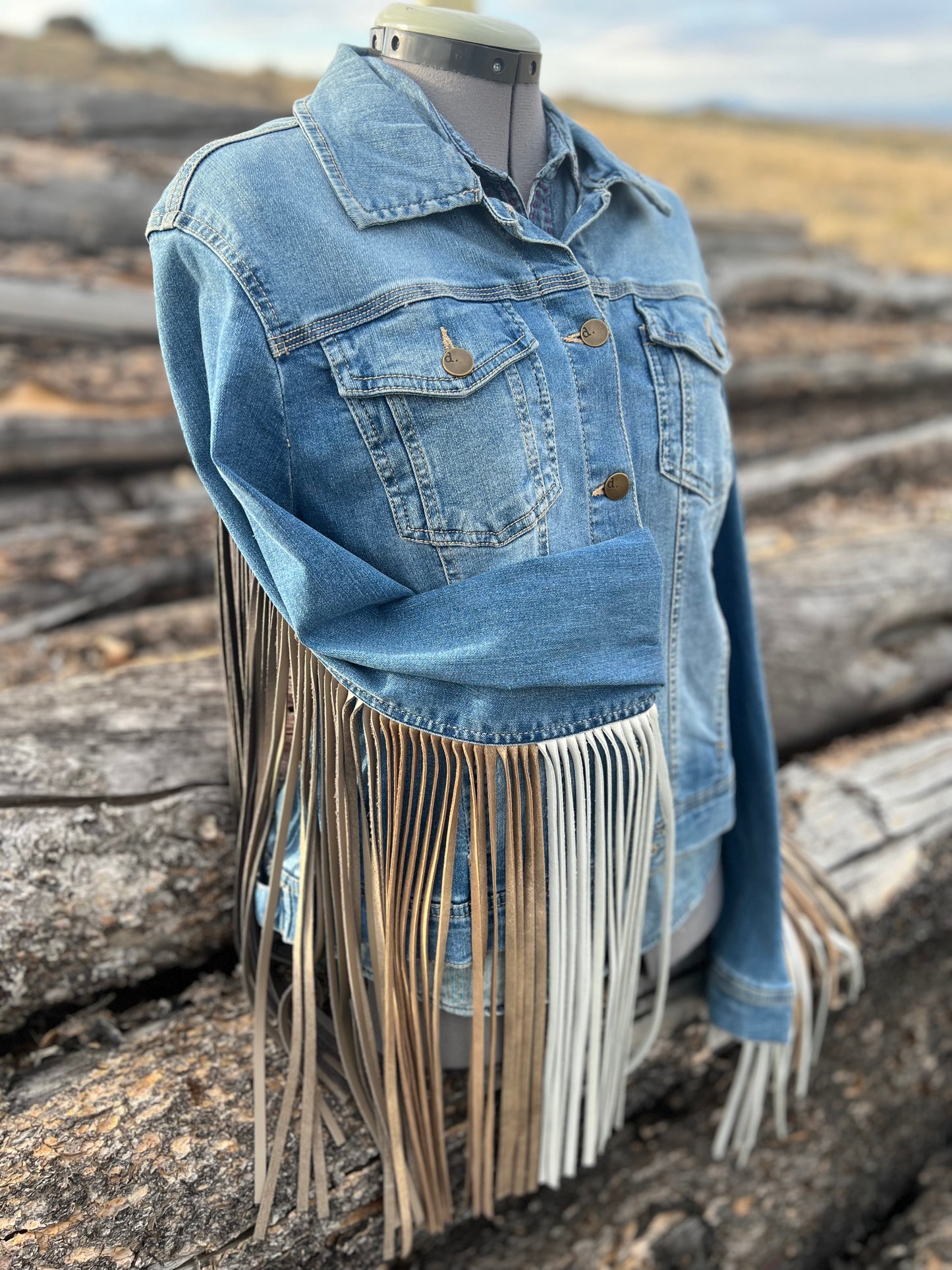 Fringe Jacket with Pendleton ~Ladies XL