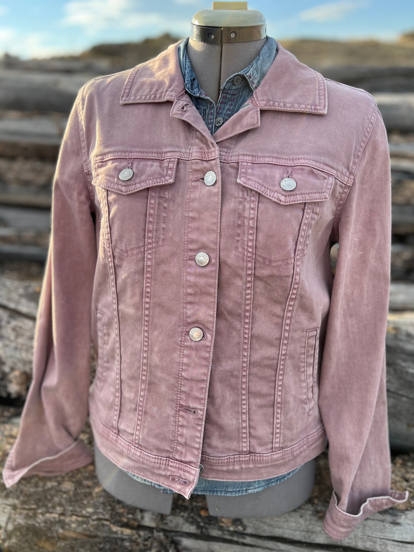 Mauve Dusty Pink Jacket with Pendleton ~Ladies M