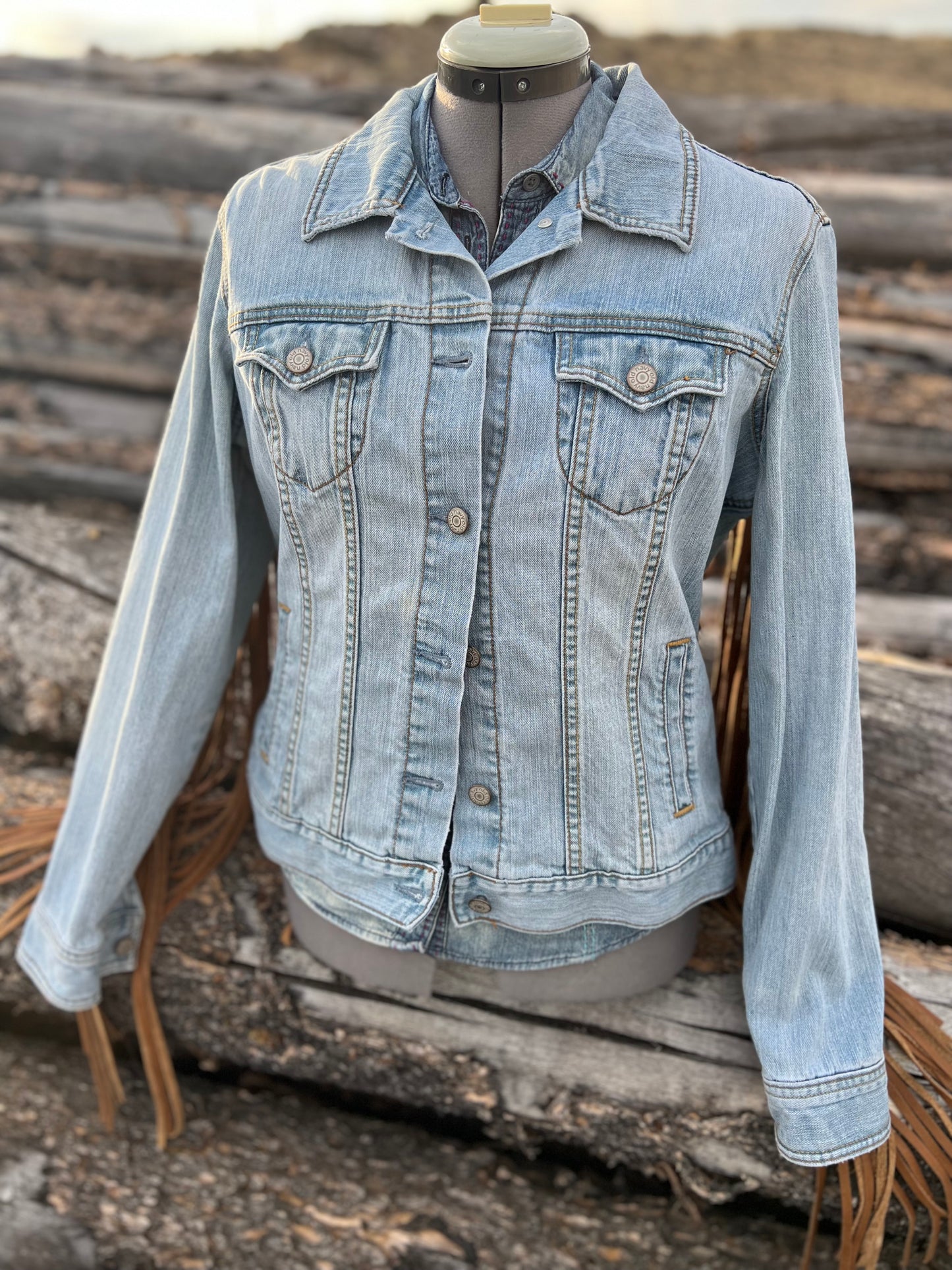 Fringe Jacket with Pendleton ~Ladies L