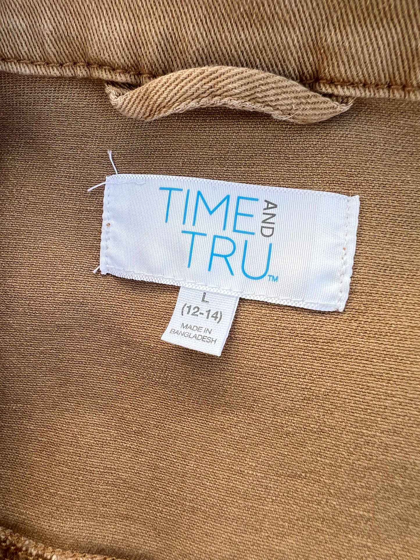 Tan Jacket with Pendleton ~Ladies L
