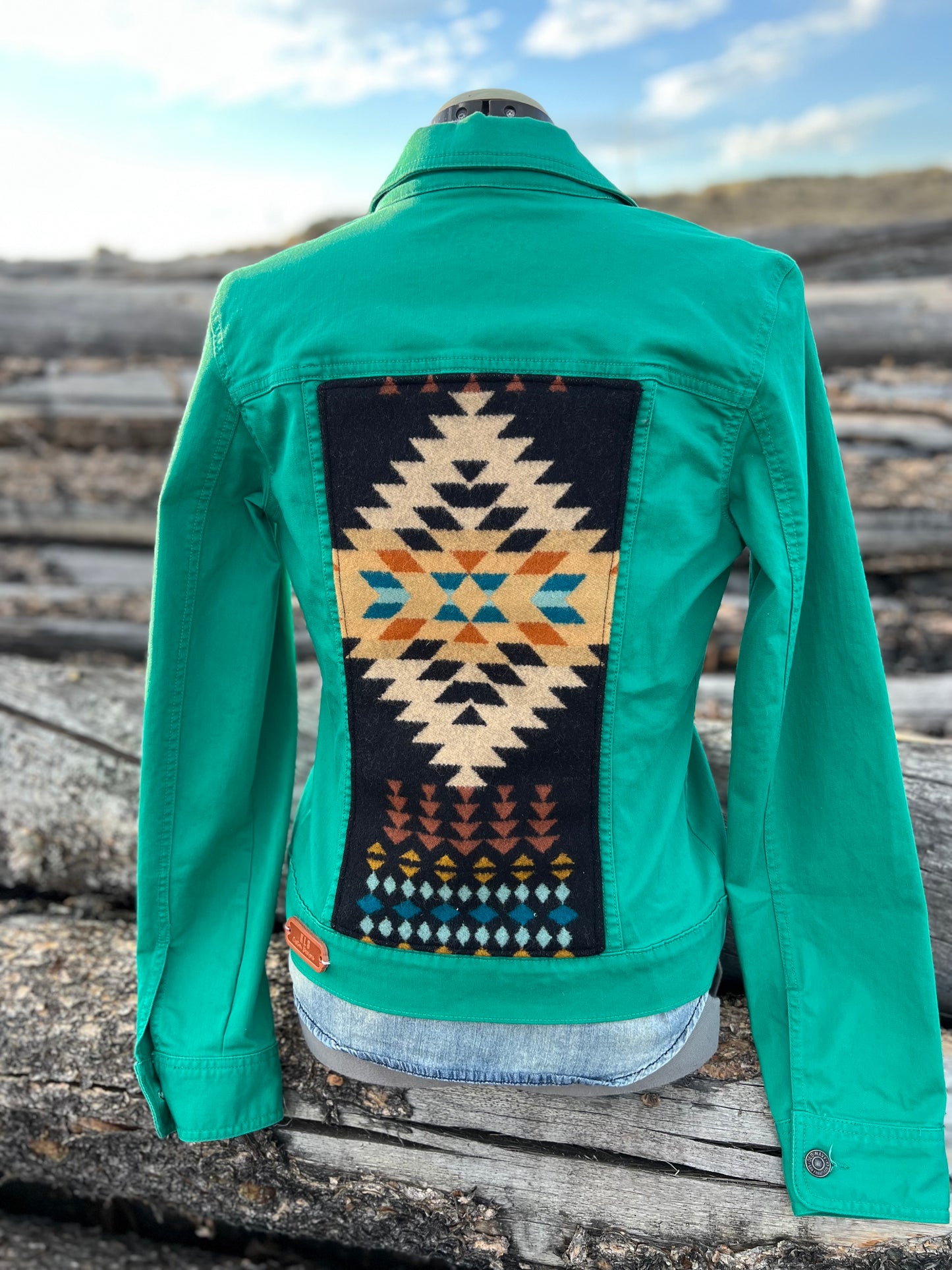 Green Jacket with Pendleton ~Ladies M