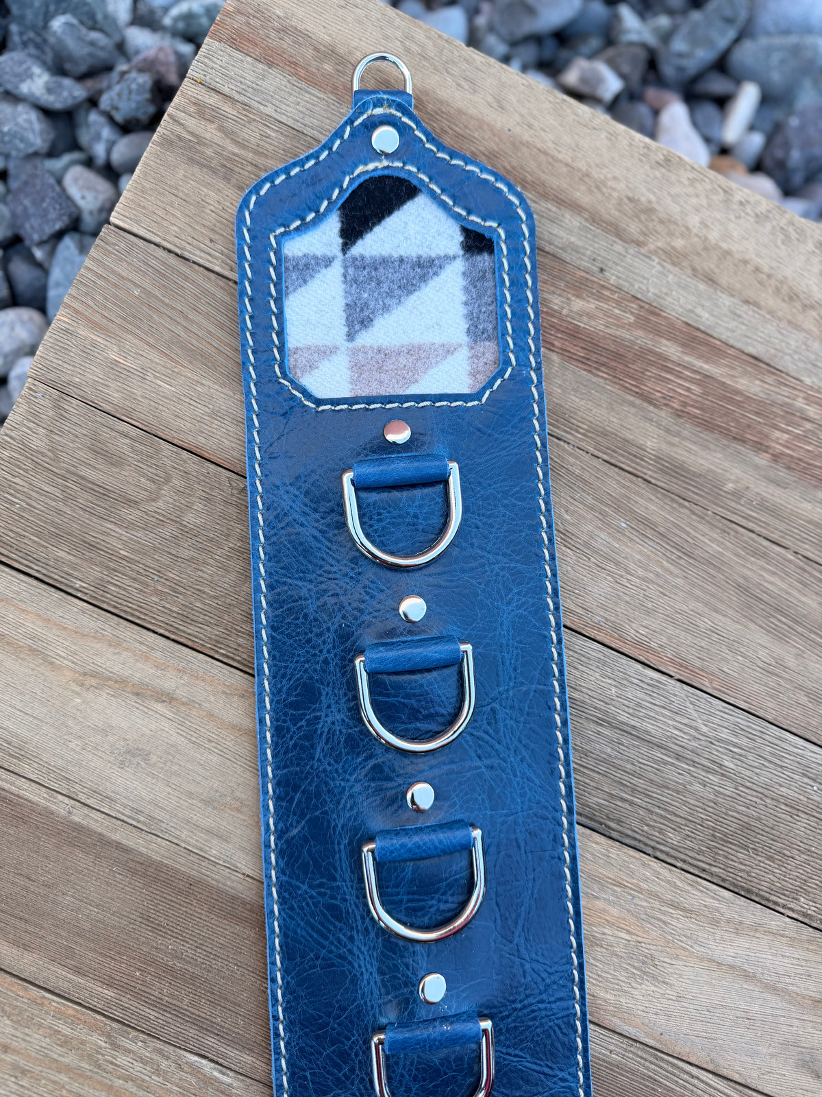 5 Ring Leather Wild Rag Holder