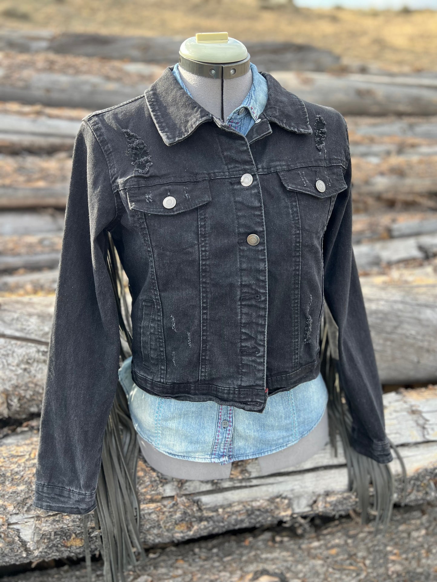 Fringe Jacket with Pendleton ~Ladies S/M