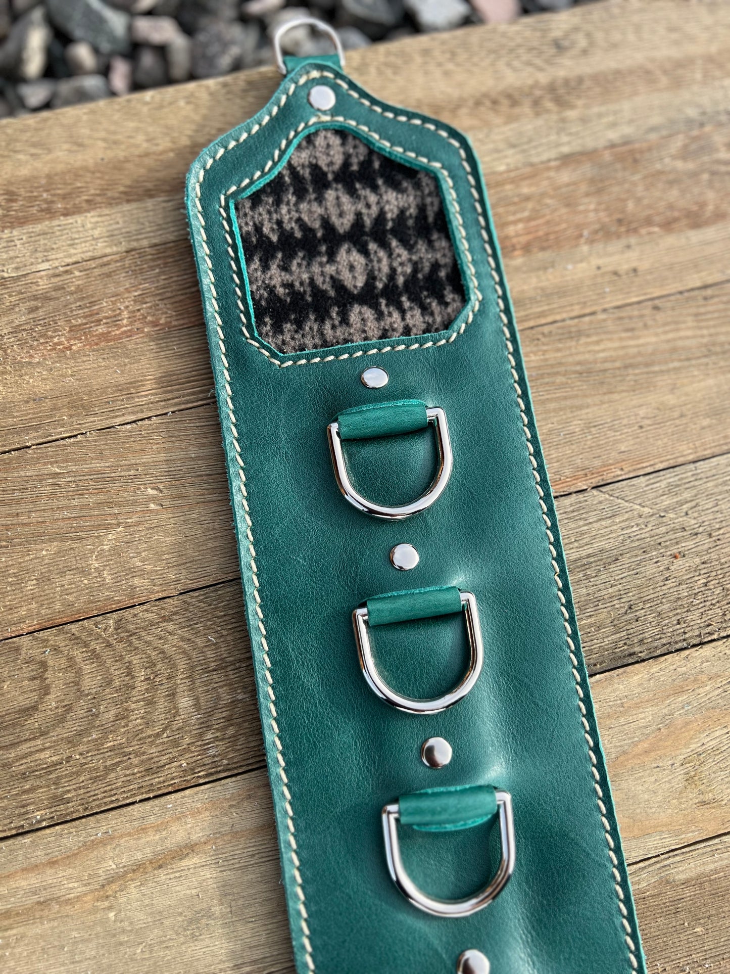 5 Ring Leather Wild Rag Holder