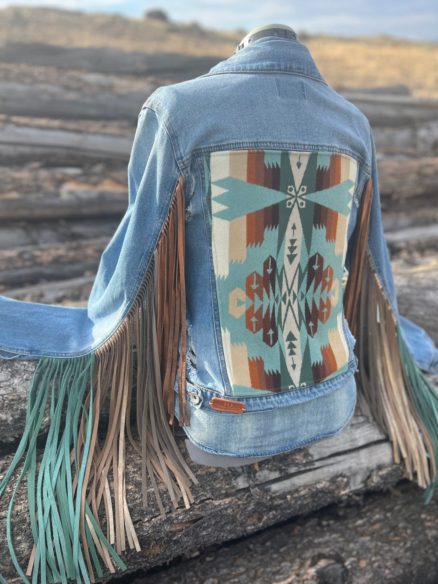 Fringe Jacket with Pendleton ~Ladies M
