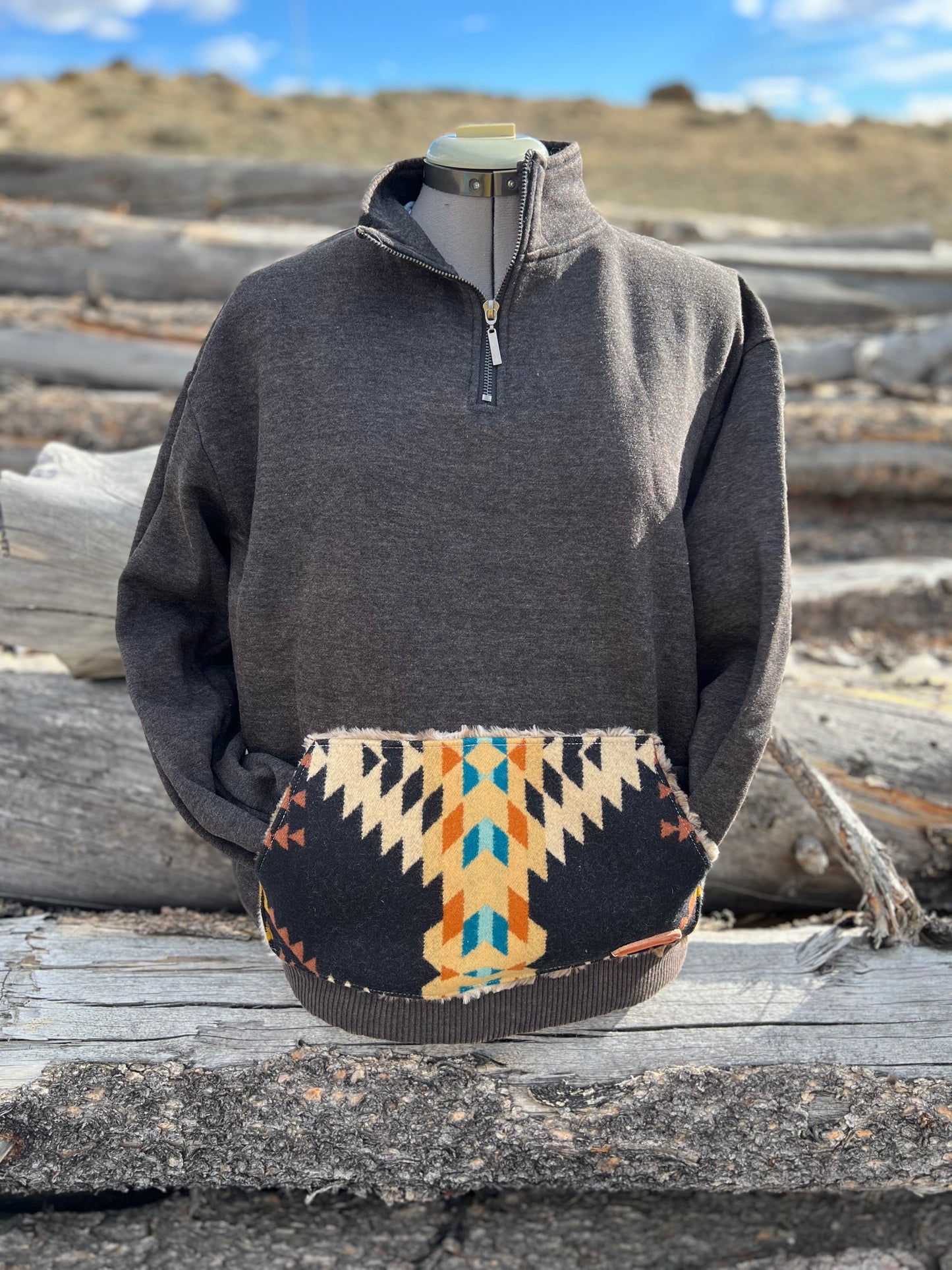 1/4 Zip Sweatshirt - Medium