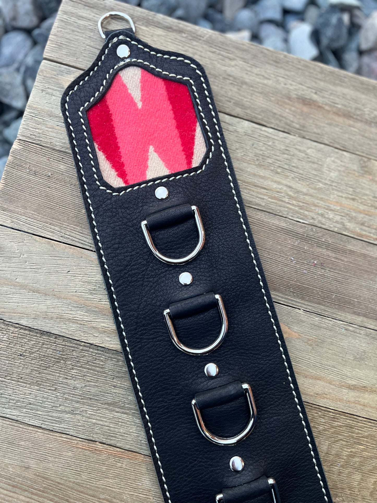 5 Ring Leather Wild Rag Holder