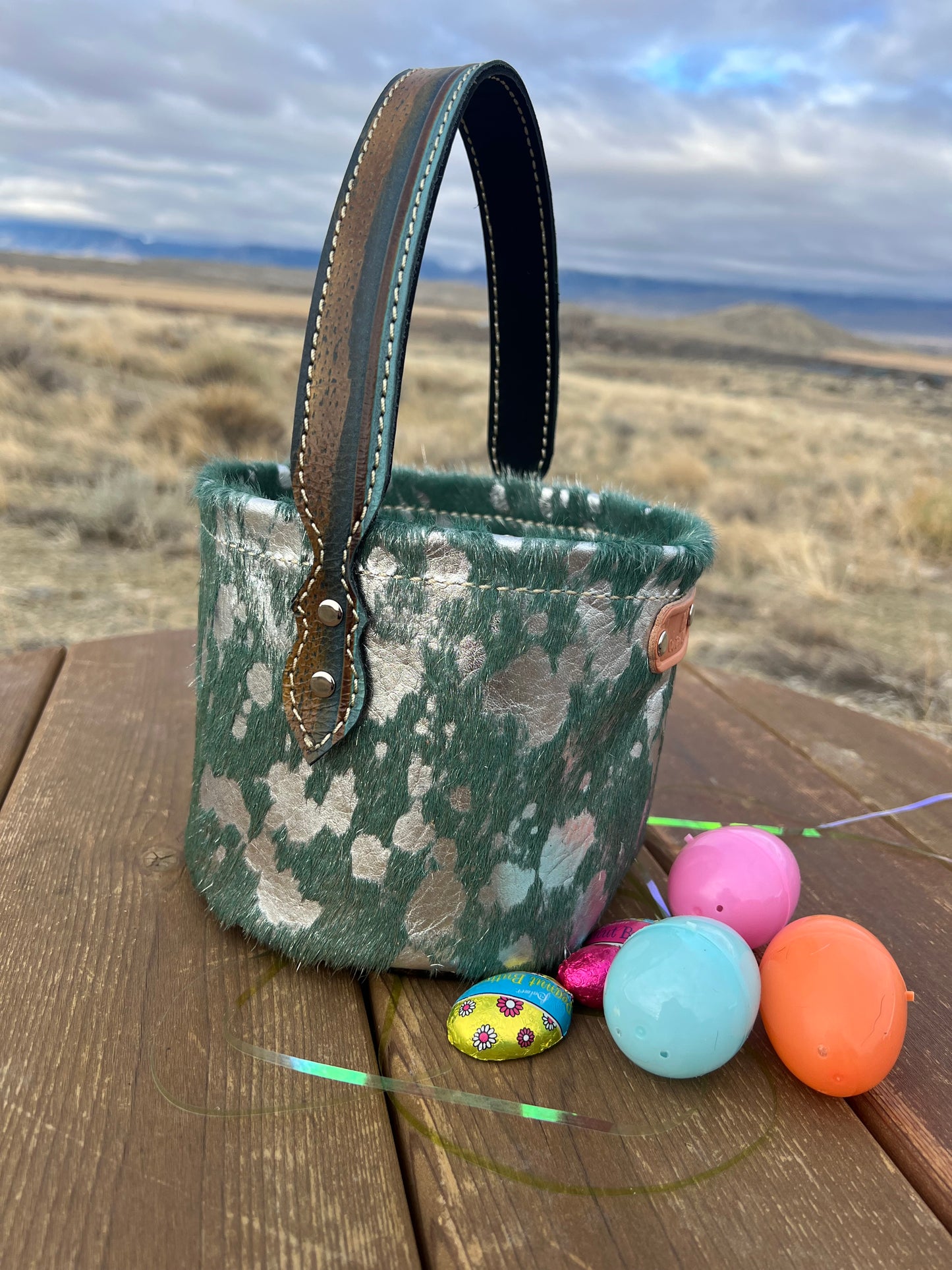 Leather Basket - Mini Size