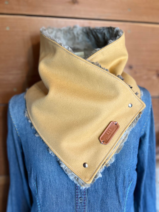 Neck Cowl - Soft Yellow