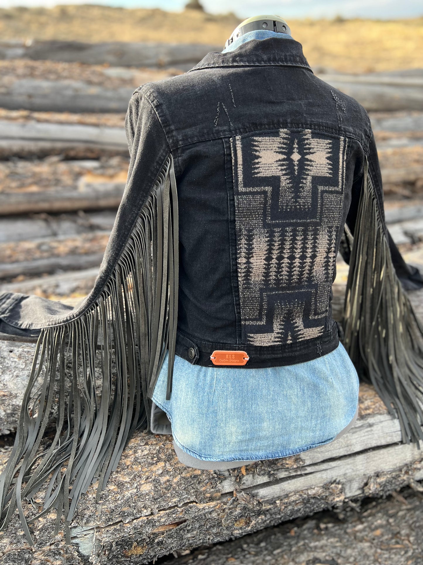 Fringe Jacket with Pendleton ~Ladies S/M