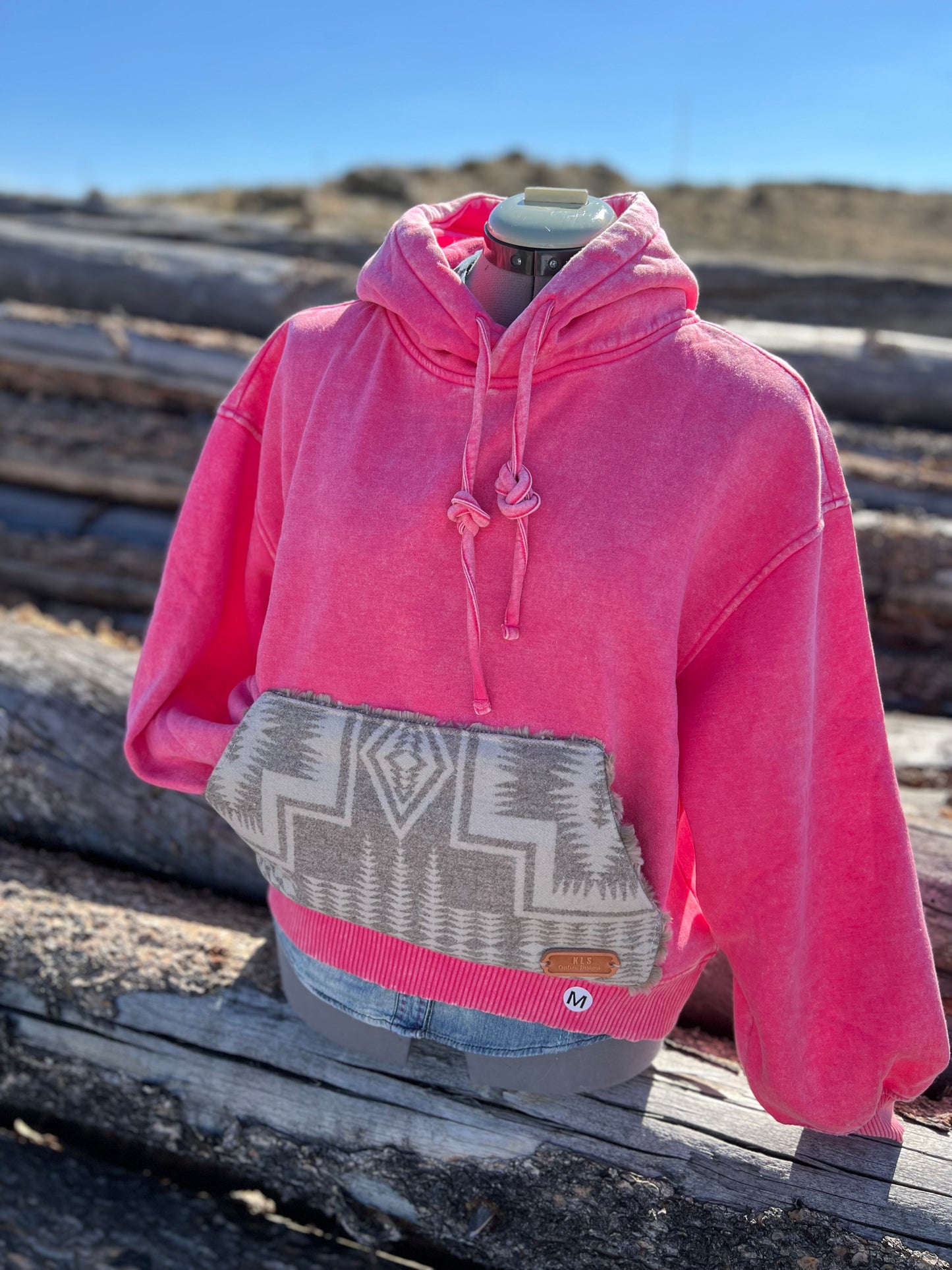 CROP Hoodie Sweatshirt - Medium
