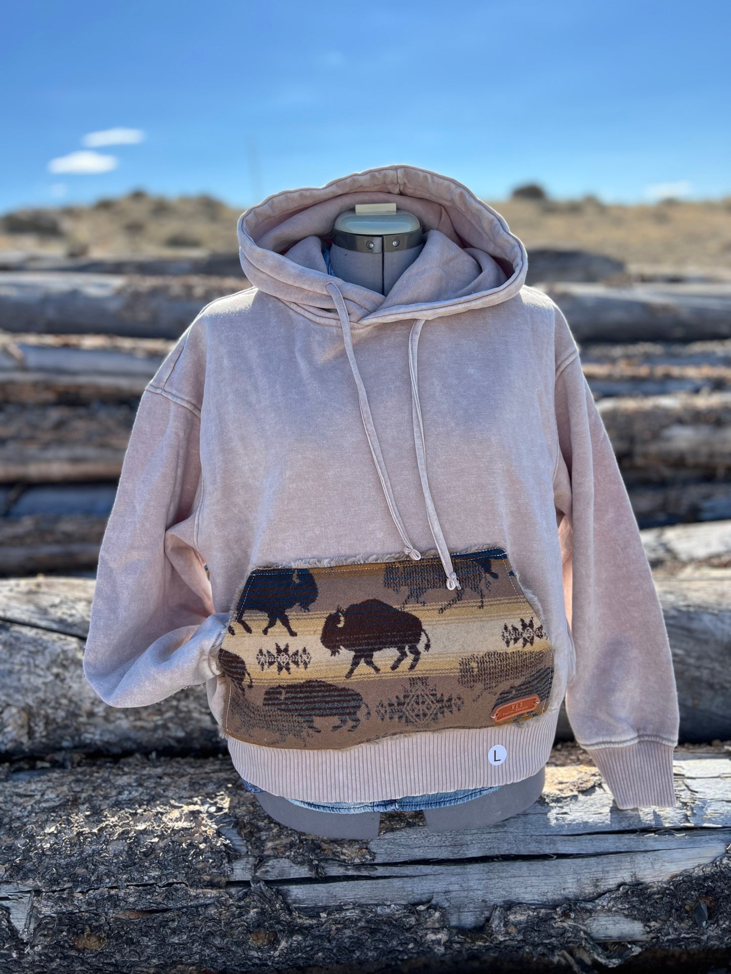 CROP Hoodie Sweatshirt - Large