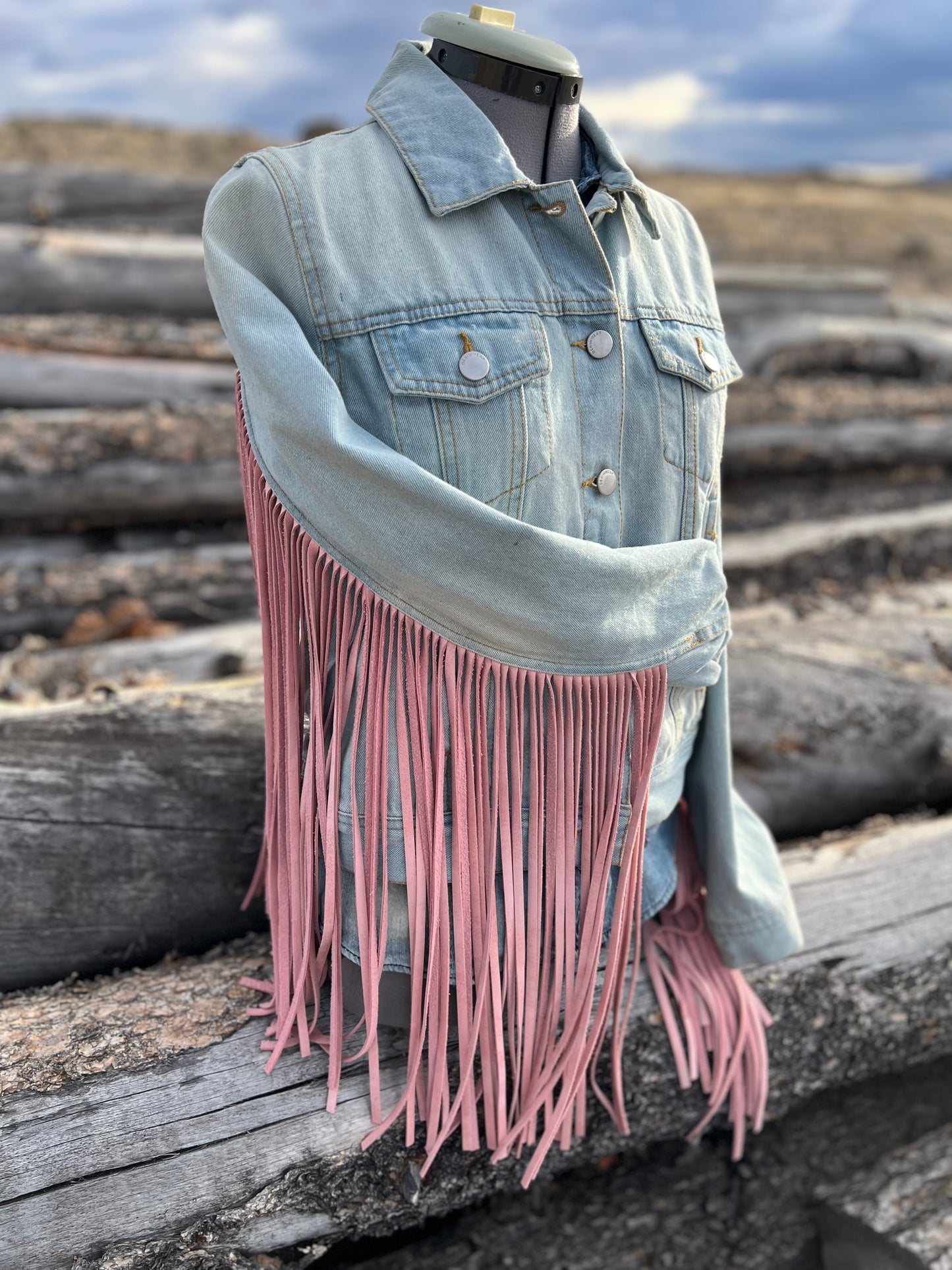 Fringe Jacket with Pendleton ~Ladies M