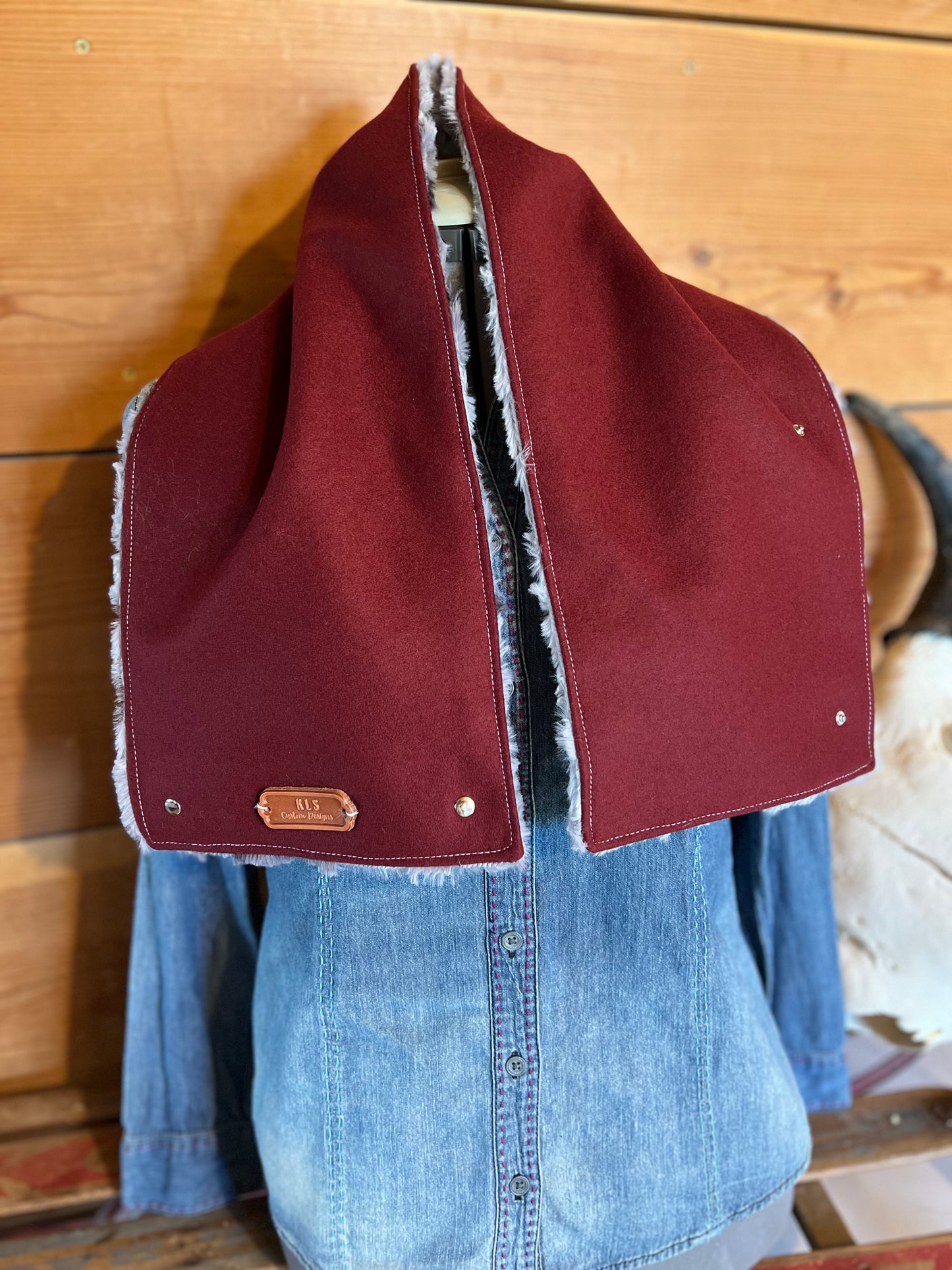 Neck Cowl - Burgundy