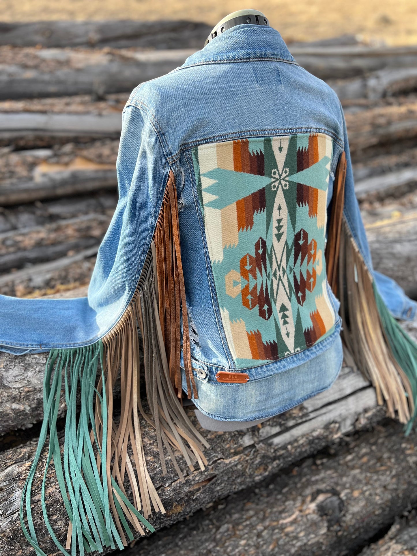 Fringe Jacket with Pendleton ~Ladies M