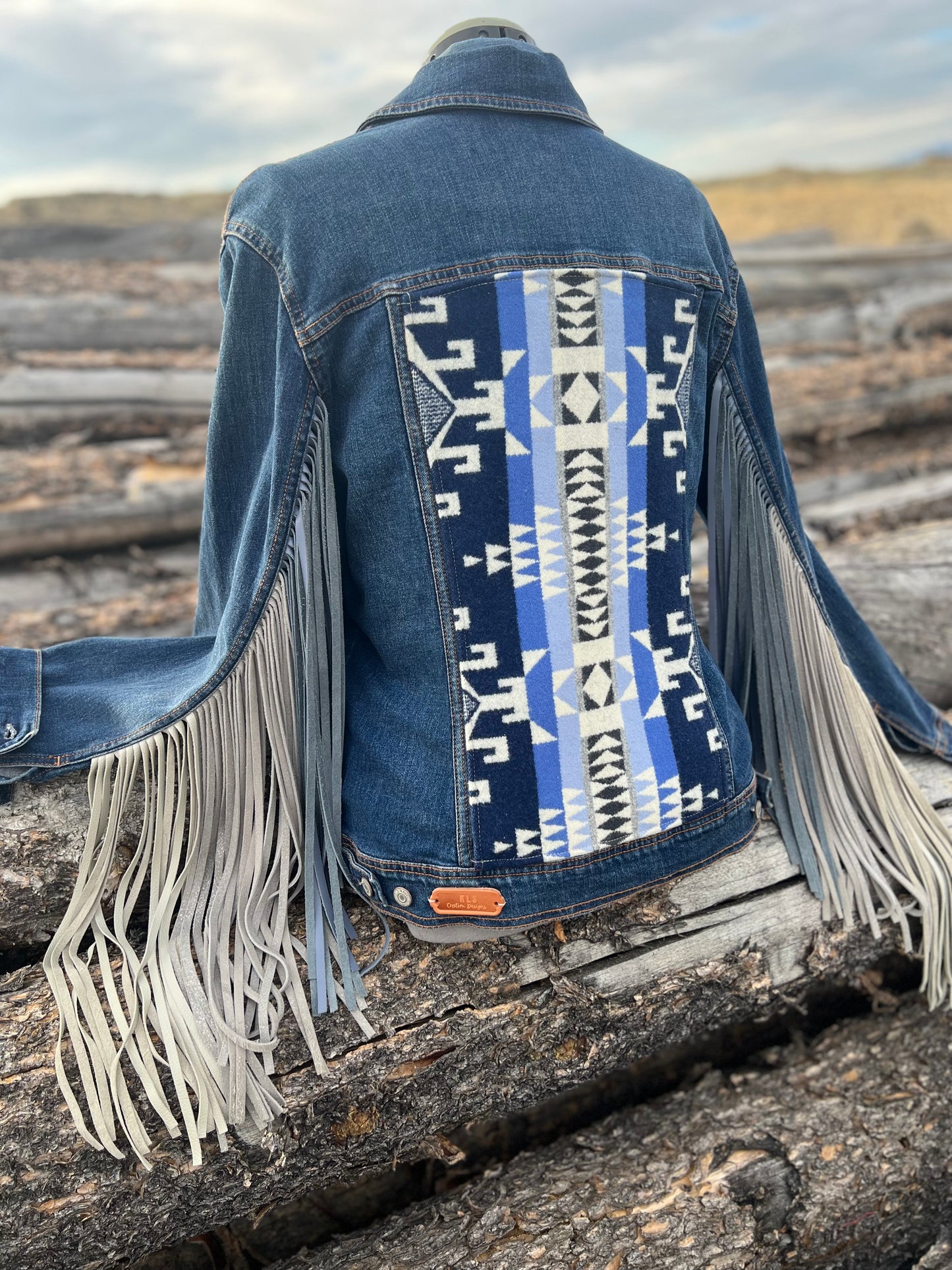Fringe Jacket with Pendleton ~Ladies XL