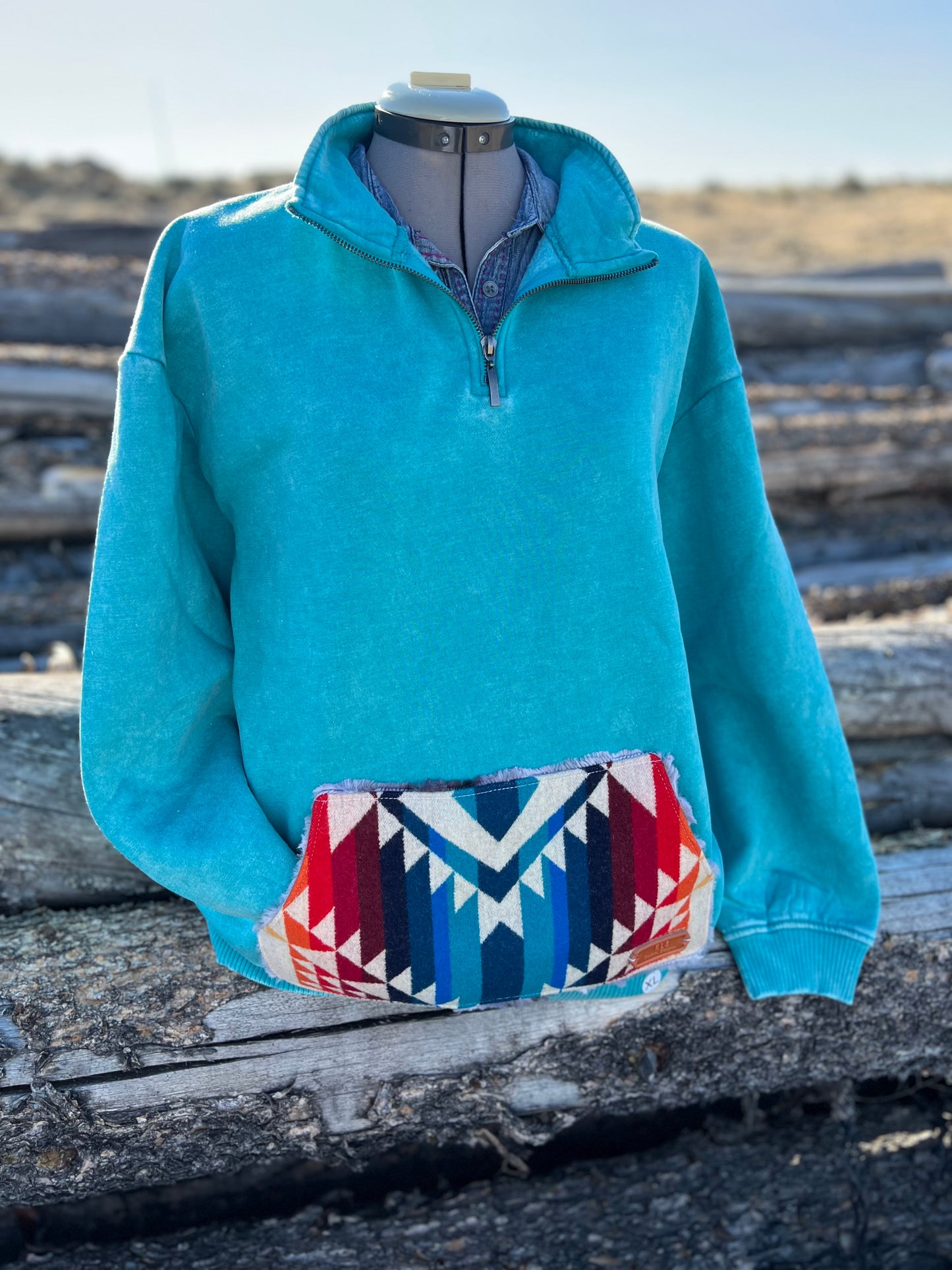 1/4 Zip Sweatshirt - 1X