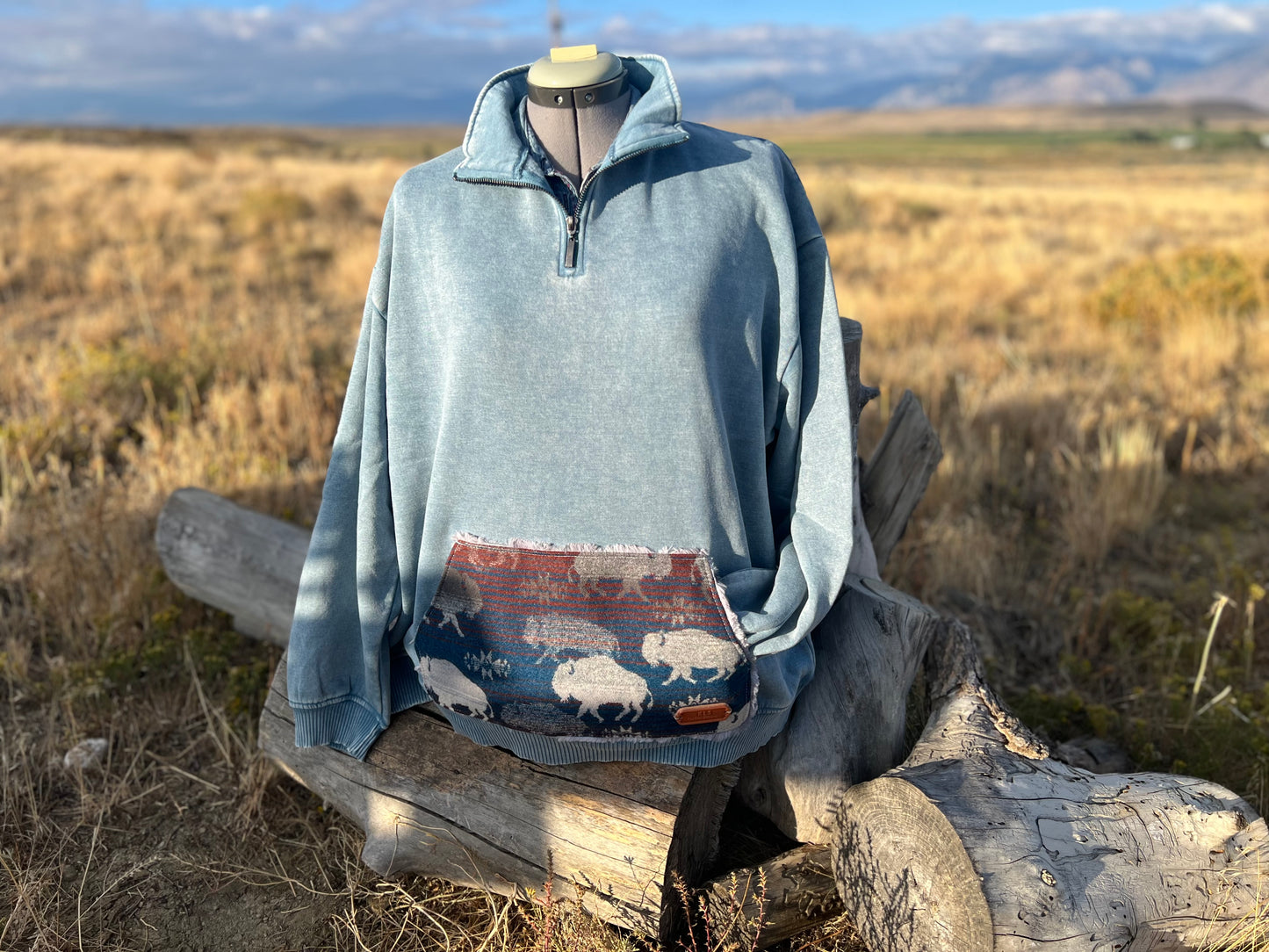 1/4 Zip Sweatshirt - 1X