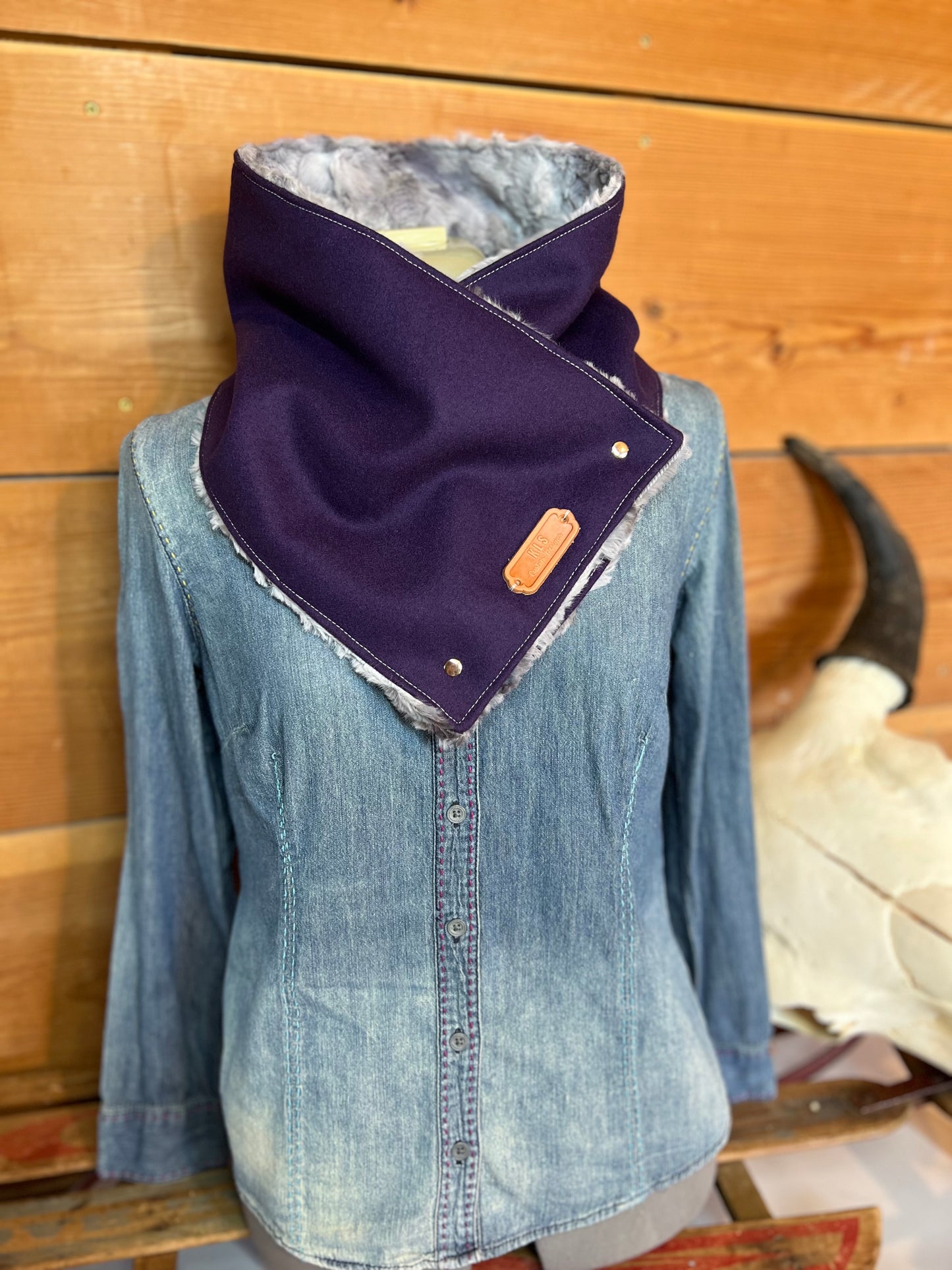 Neck Cowl - Purple