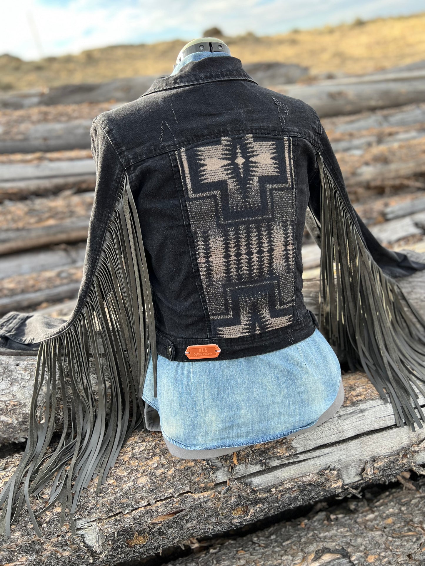 Fringe Jacket with Pendleton ~Ladies S/M