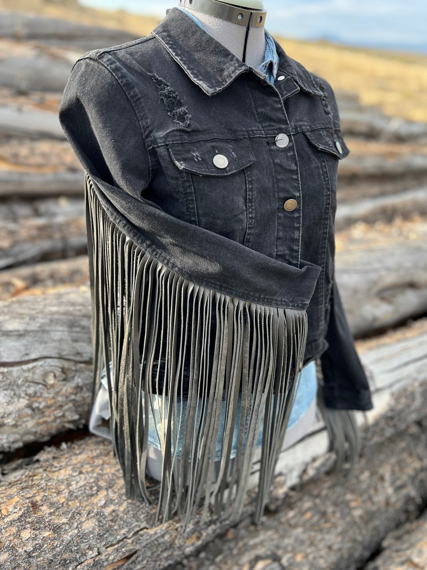 Fringe Jacket with Pendleton ~Ladies S/M