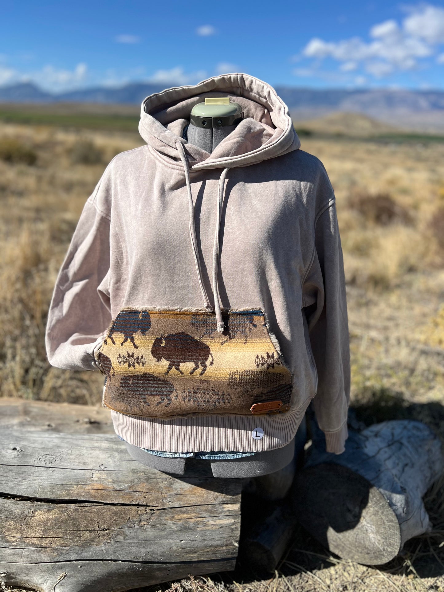 CROP Hoodie Sweatshirt - Large