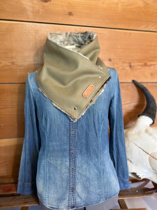 Neck Cowl - Light Olive