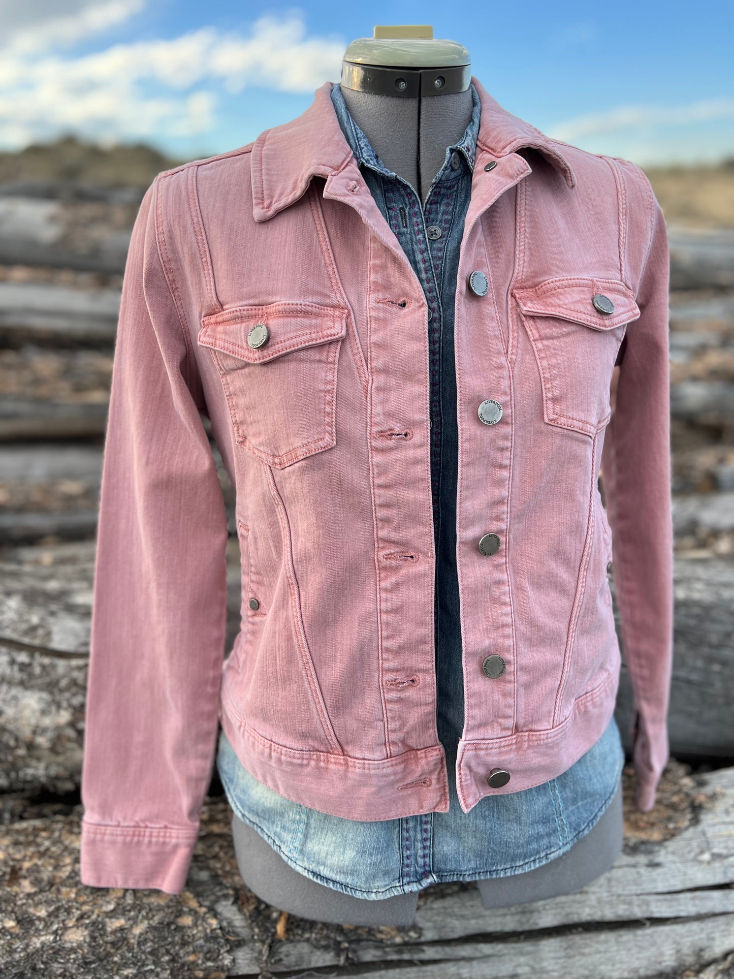Pink Jacket with Pendleton ~Ladies XS