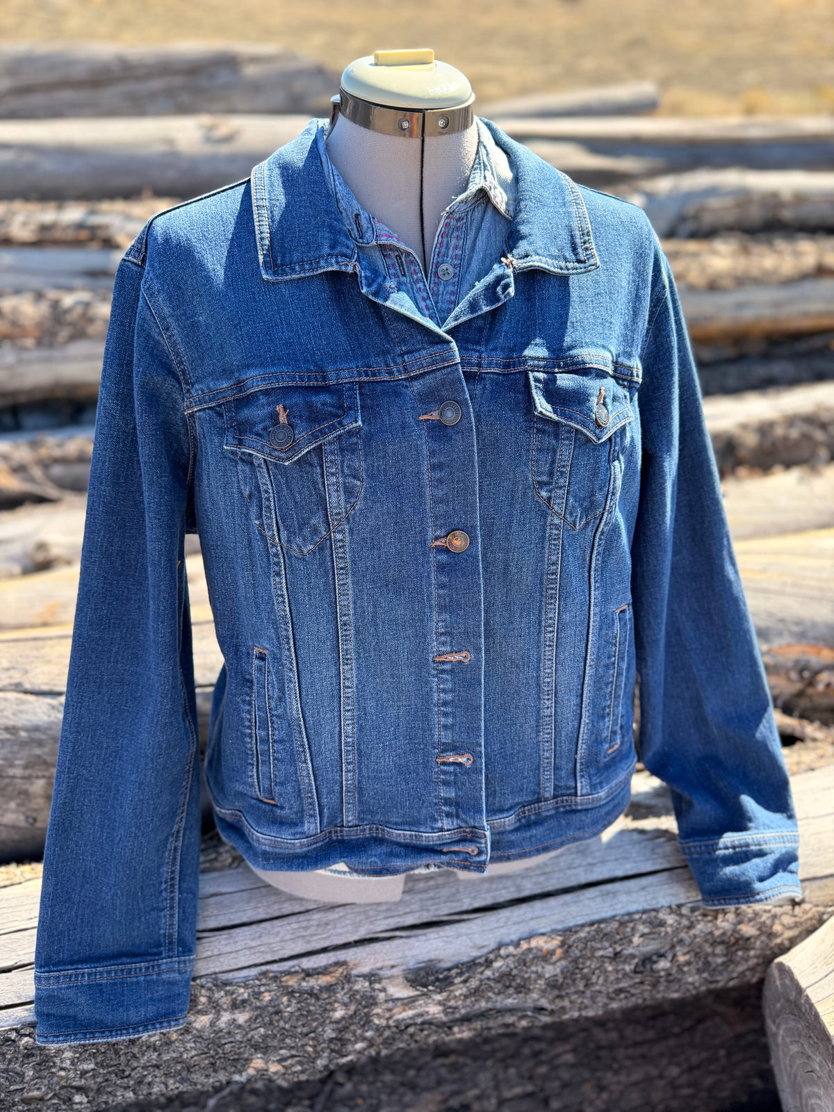 Jean Jacket with Pendleton ~Ladies XL