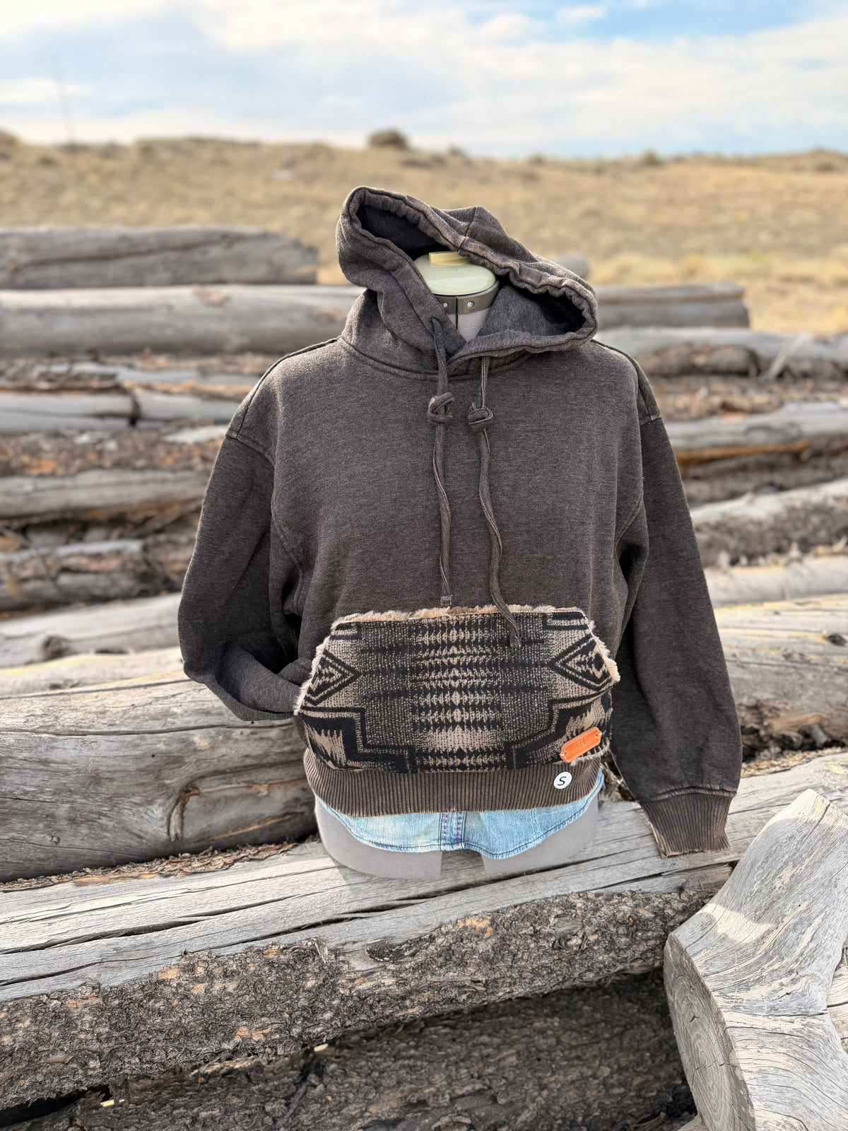 CROP Hoodie Sweatshirt - Small
