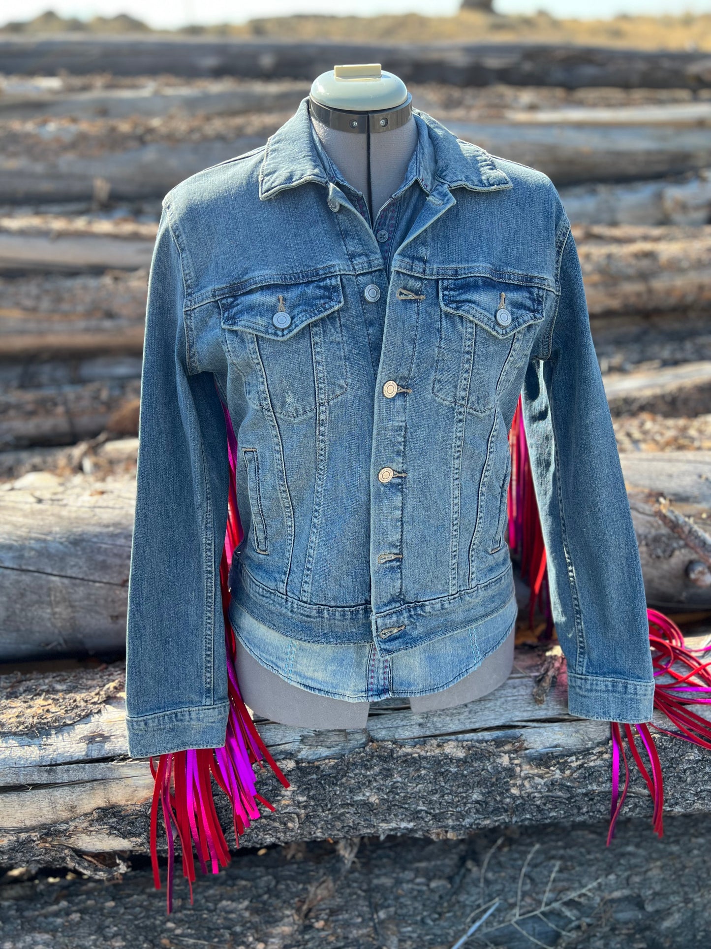 Fringe Jacket with Pendleton ~Ladies M