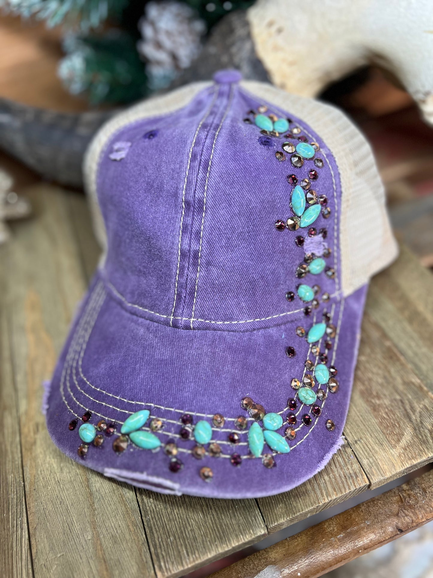 Fancy Bling + Turquoise Hat