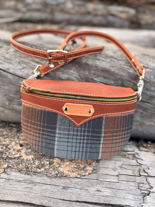 Sling Bag - *Special Edition* Pendleton Plaid - Bison Leather + Leather Strap